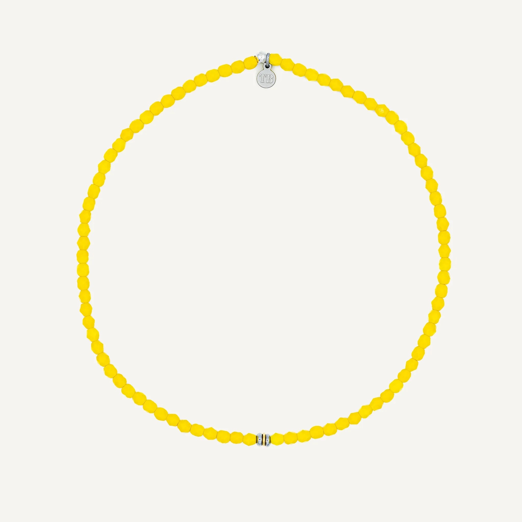 collier / bracelet Ras de cou - Jaune Néon - Têtes Blondes