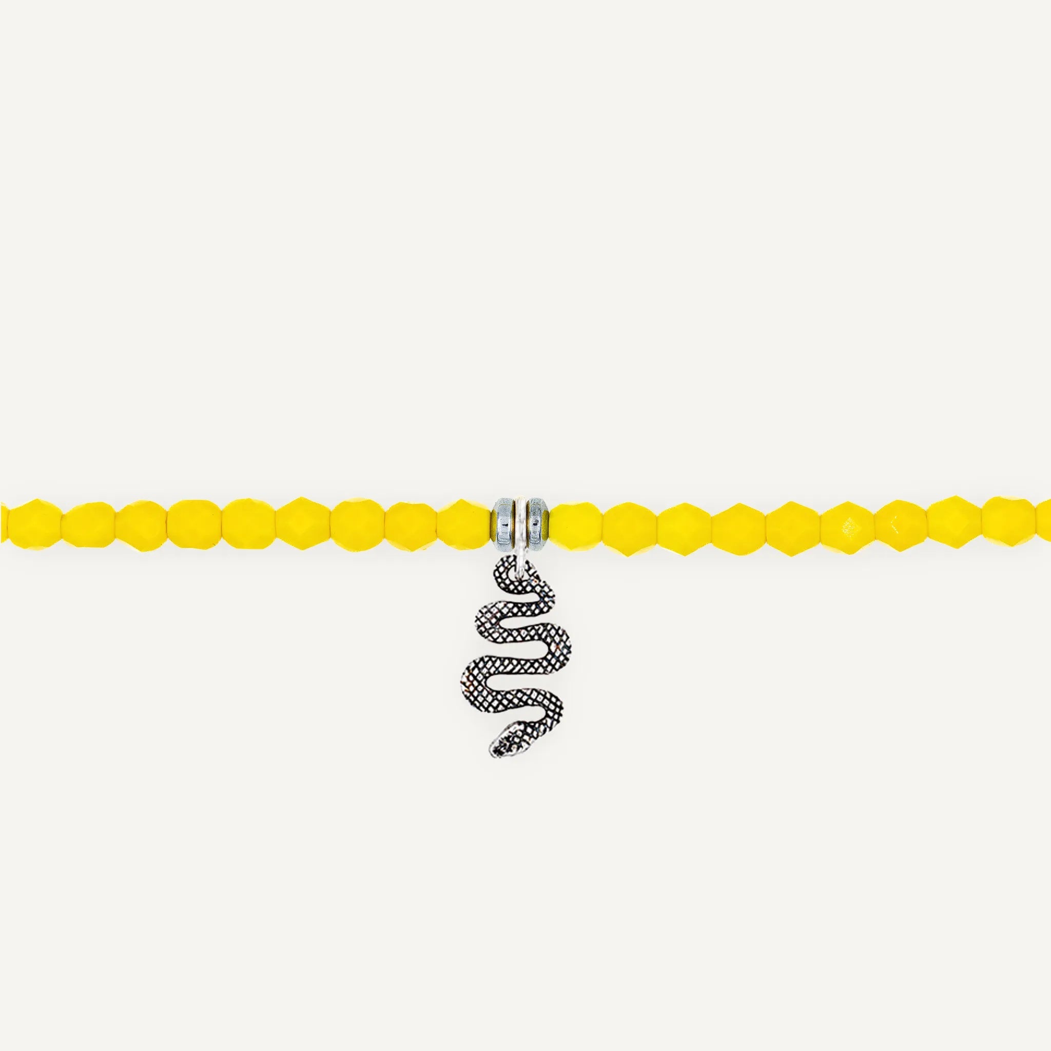 collier / bracelet Ras de cou - Jaune Néon - Têtes Blondes