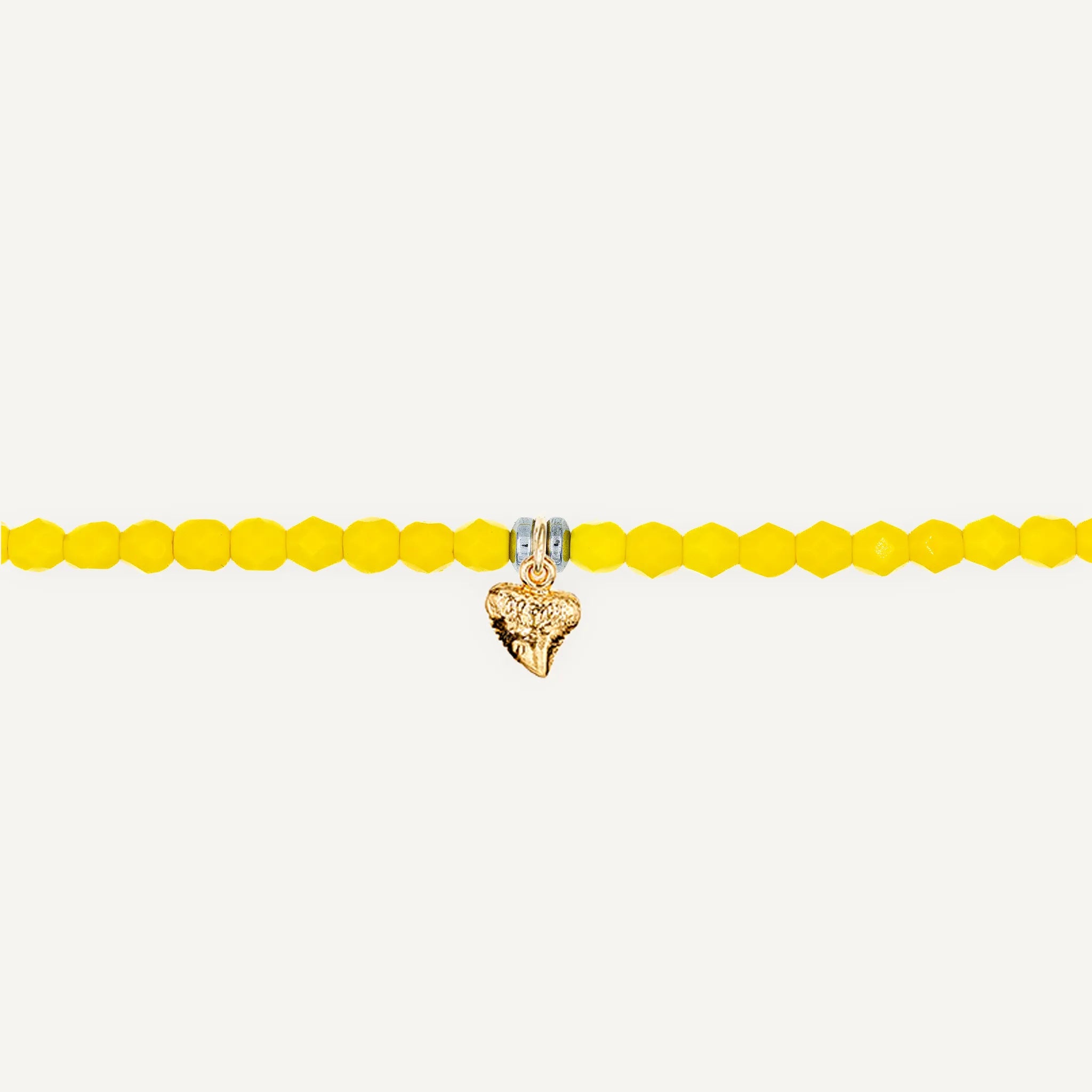collier / bracelet Ras de cou - Jaune Néon - Têtes Blondes