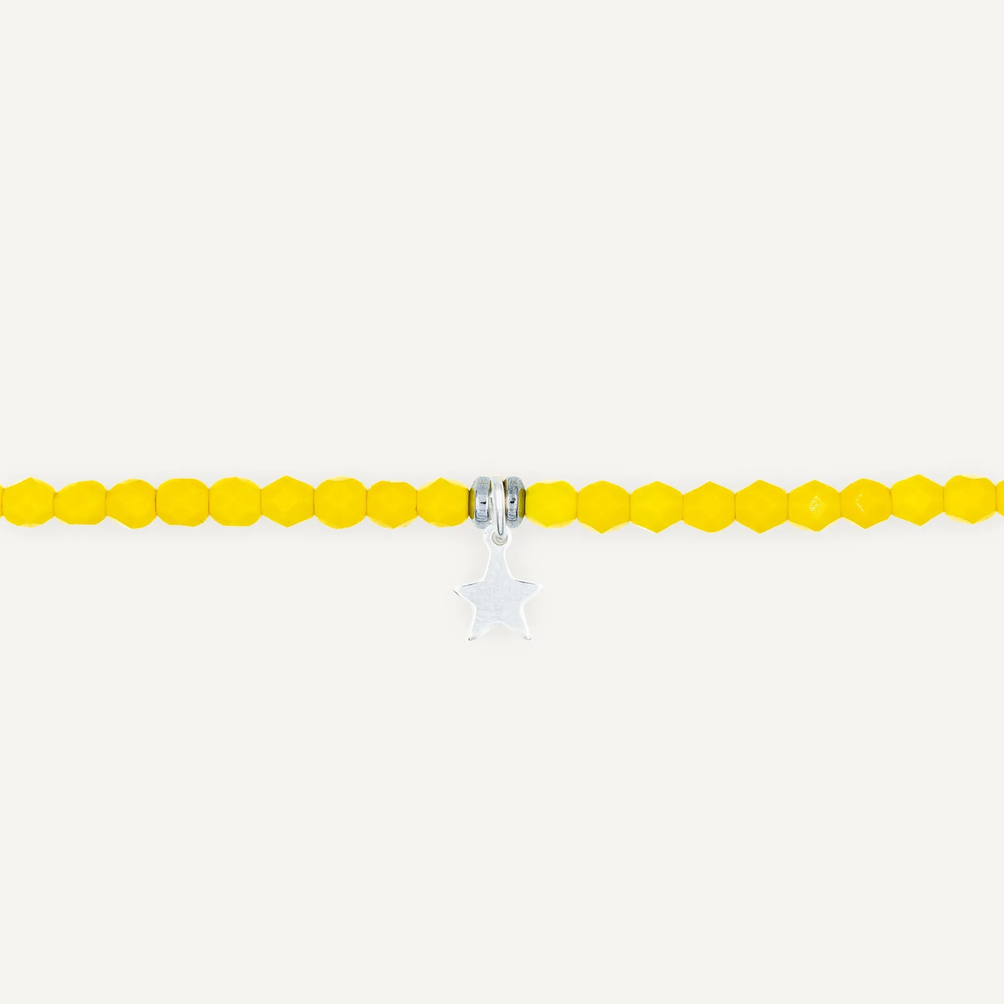 collier / bracelet Ras de cou - Jaune Néon - Têtes Blondes