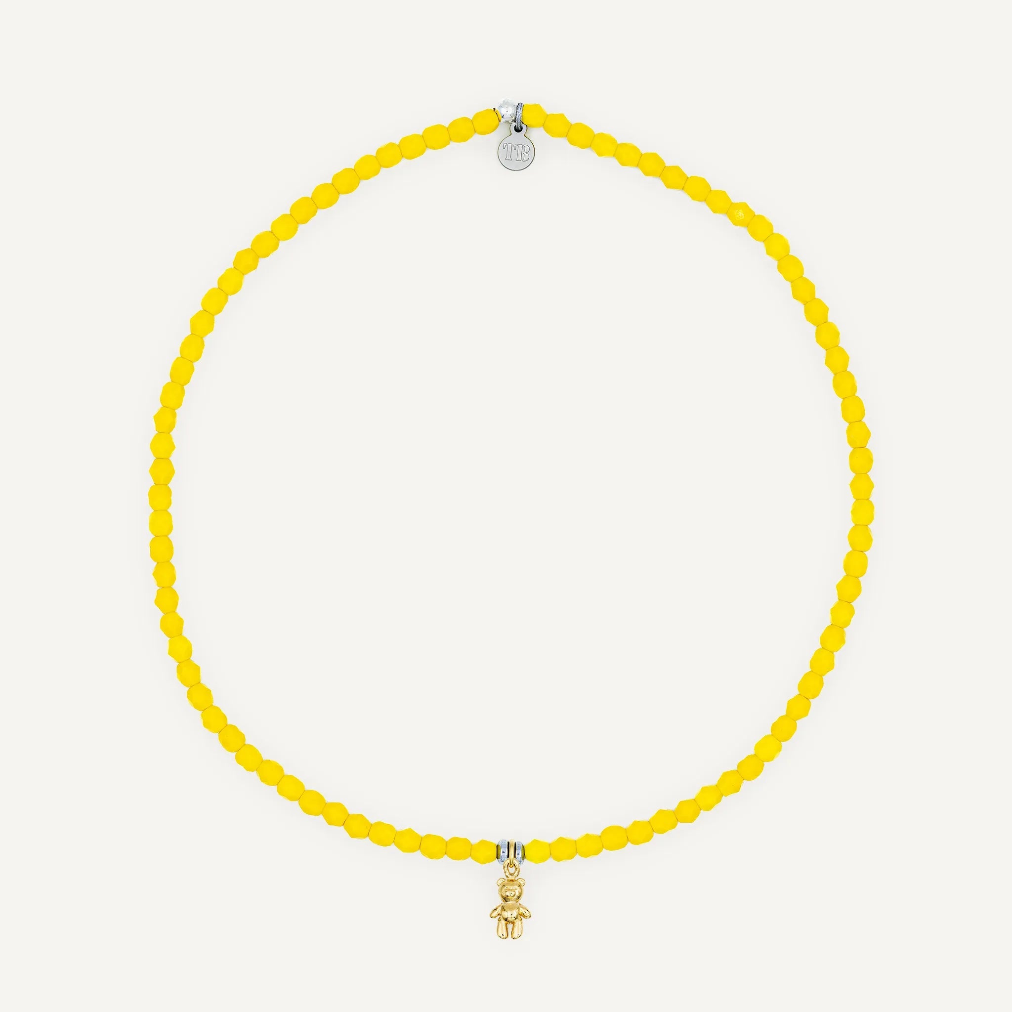 collier / bracelet Ras de cou - Jaune Néon - Têtes Blondes