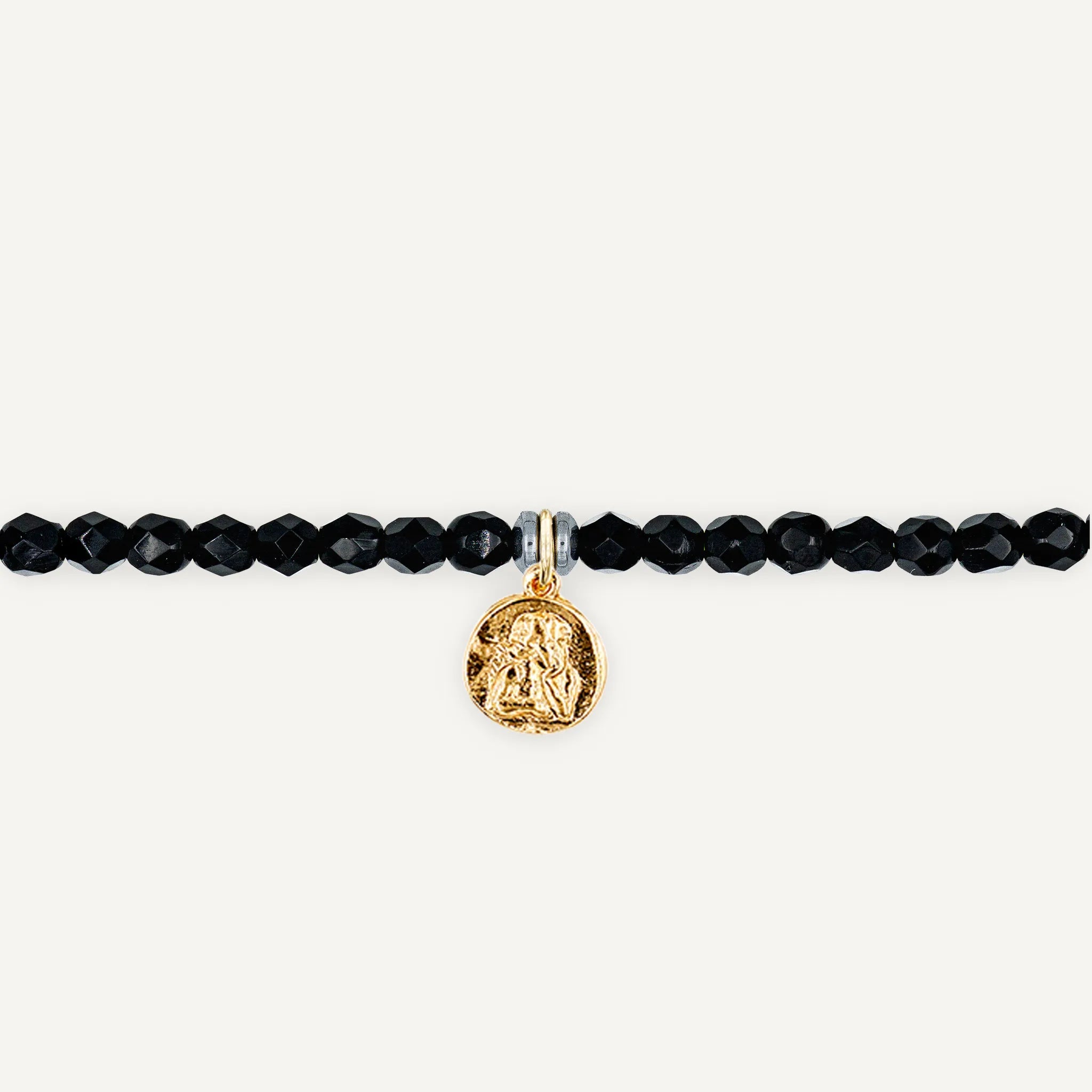 collier / bracelet Ras de cou - Noir - Têtes Blondes