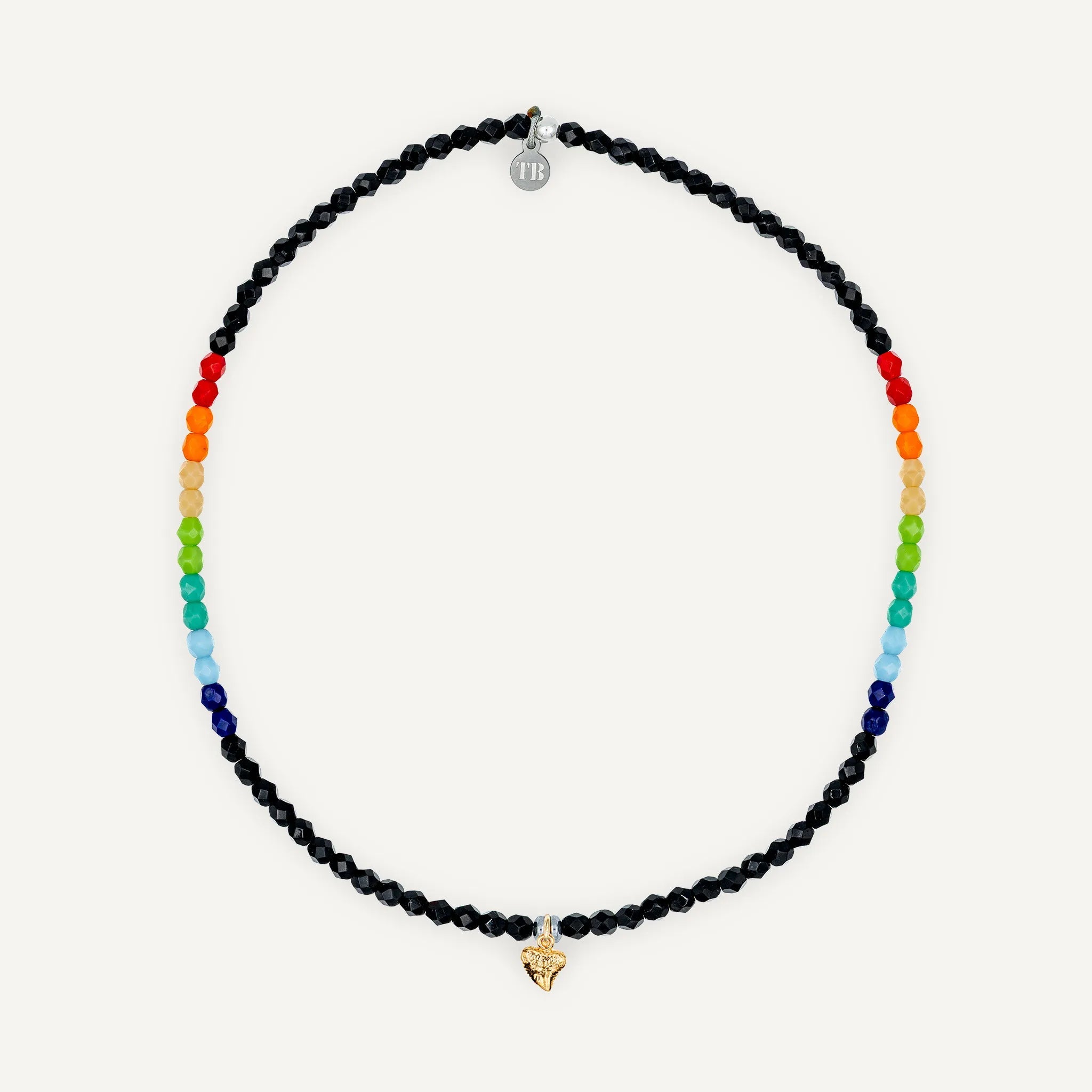 collier / bracelet Ras de cou - Noir Rainbow - Têtes Blondes