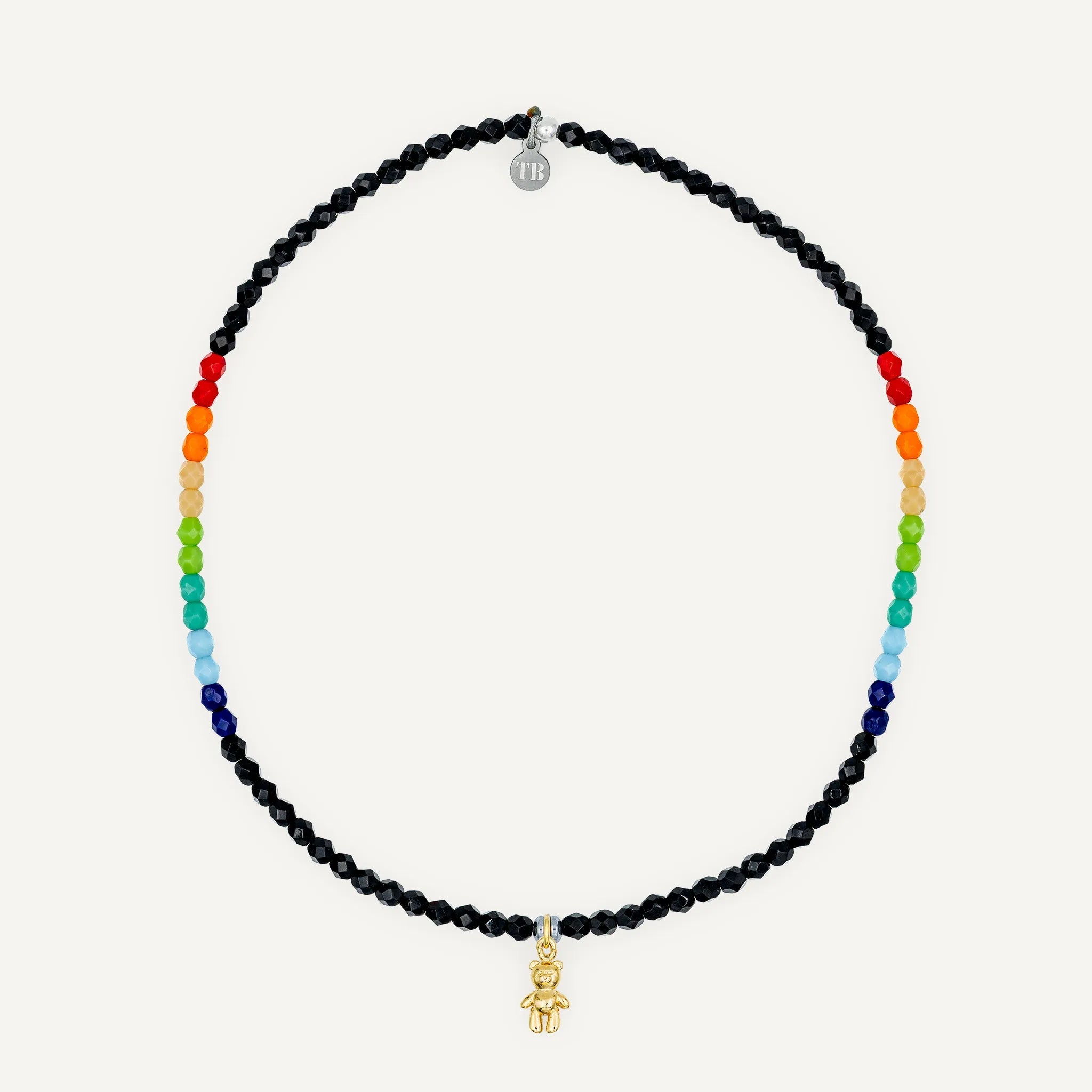 collier / bracelet Ras de cou - Noir Rainbow - Têtes Blondes