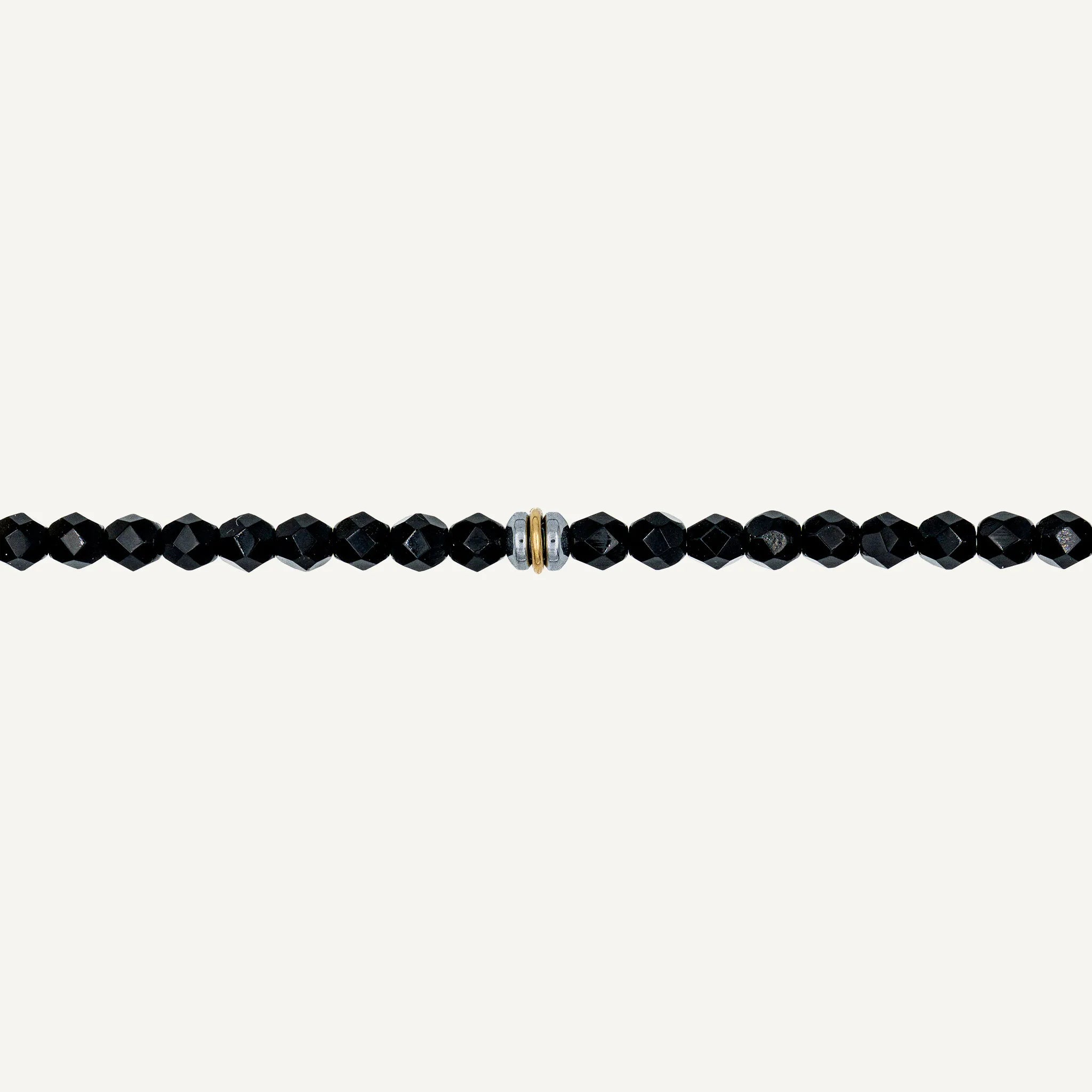 collier / bracelet Ras de cou - Noir Rainbow - Têtes Blondes