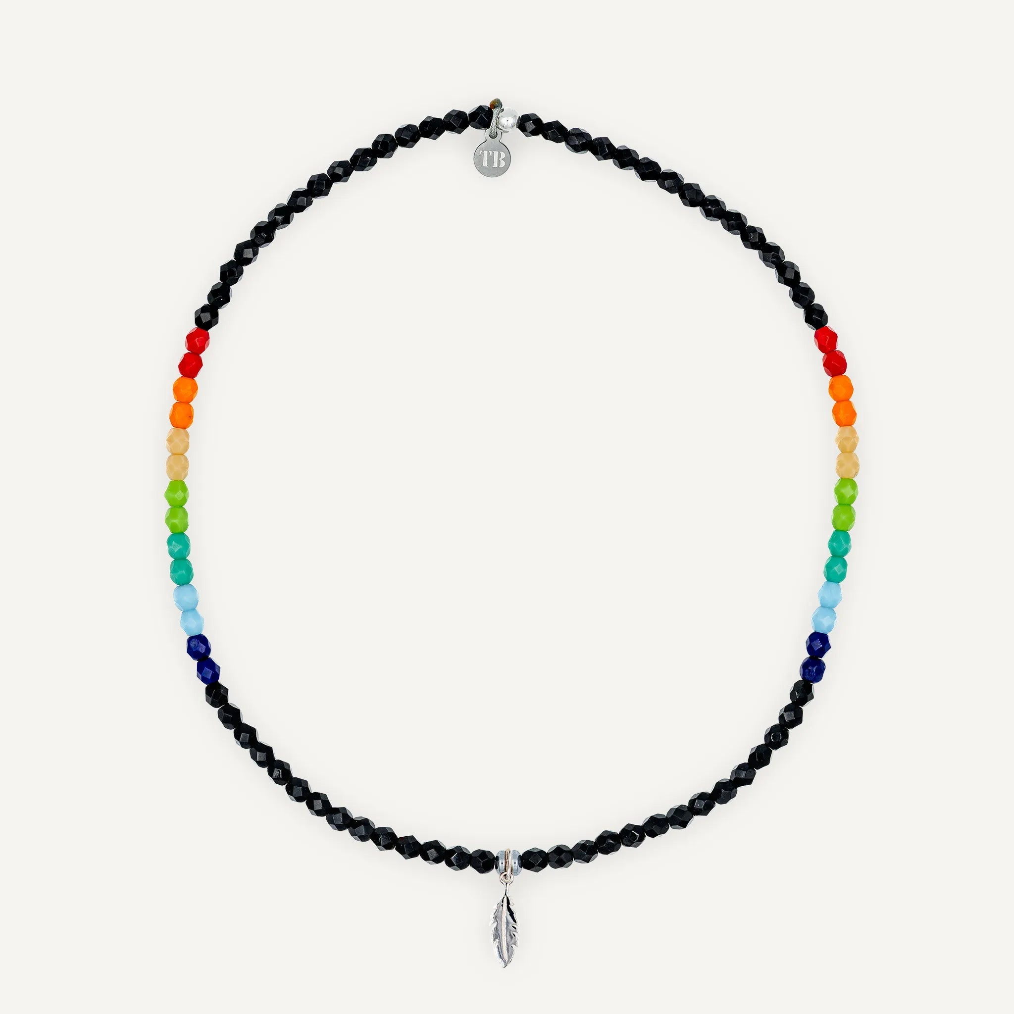 collier / bracelet Ras de cou - Noir Rainbow - Têtes Blondes