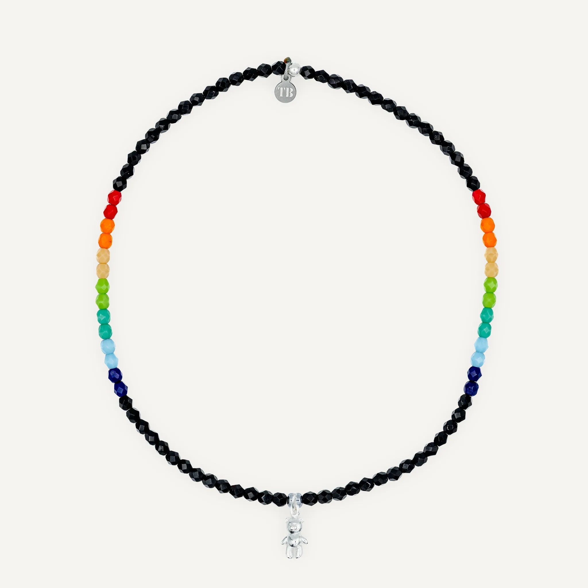 collier / bracelet Ras de cou - Noir Rainbow - Têtes Blondes