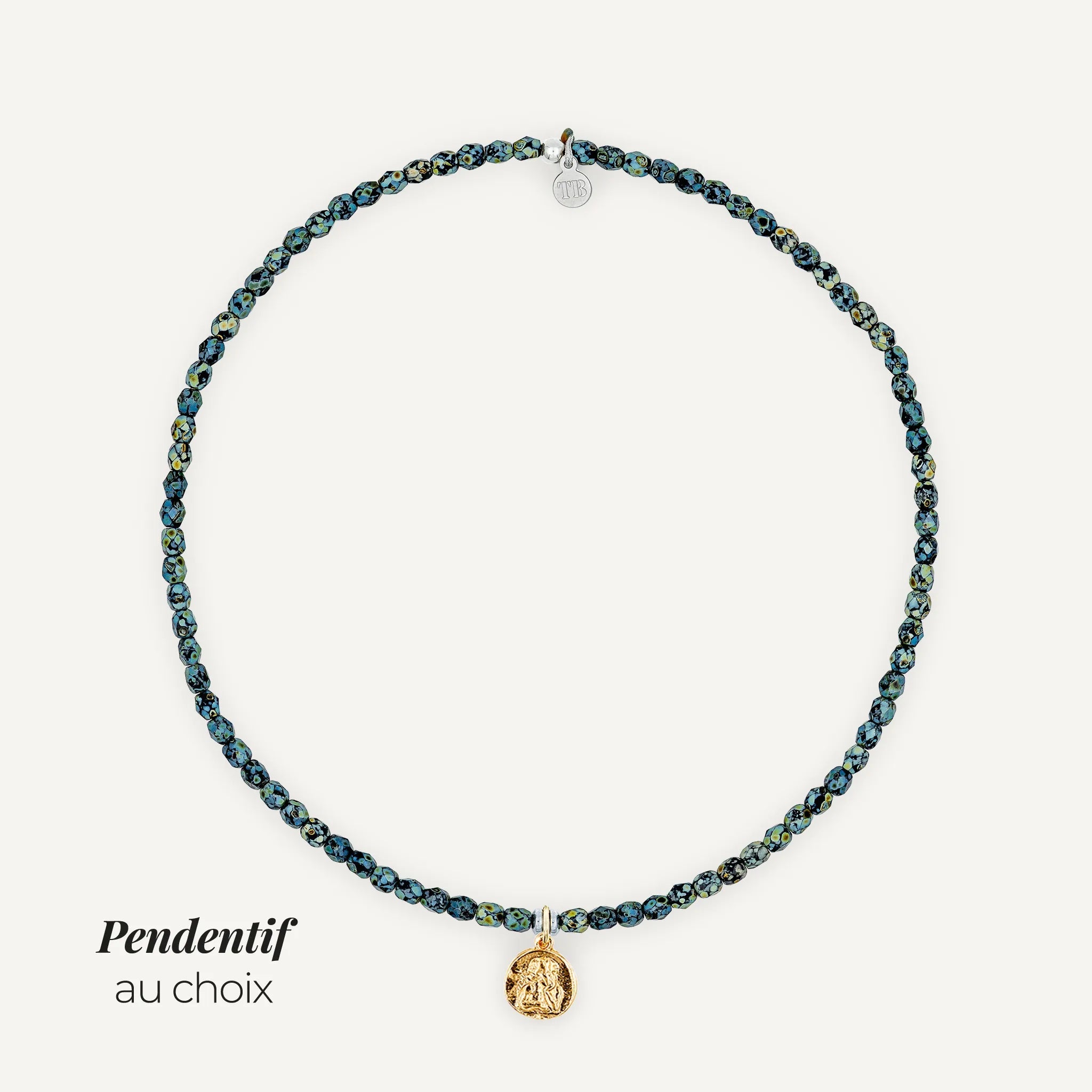 collier / bracelet Ras de cou - Noir Rock - Têtes Blondes