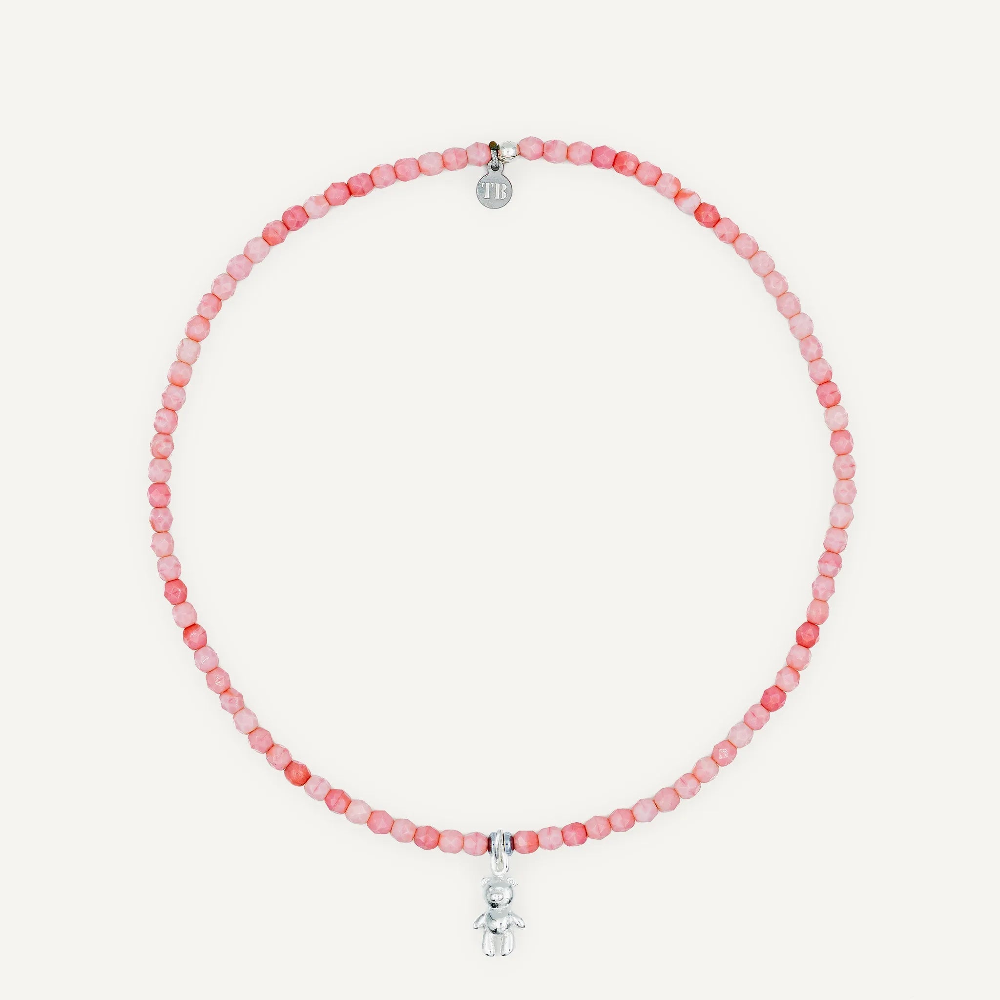 collier / bracelet Ras de cou - Rose - Têtes Blondes