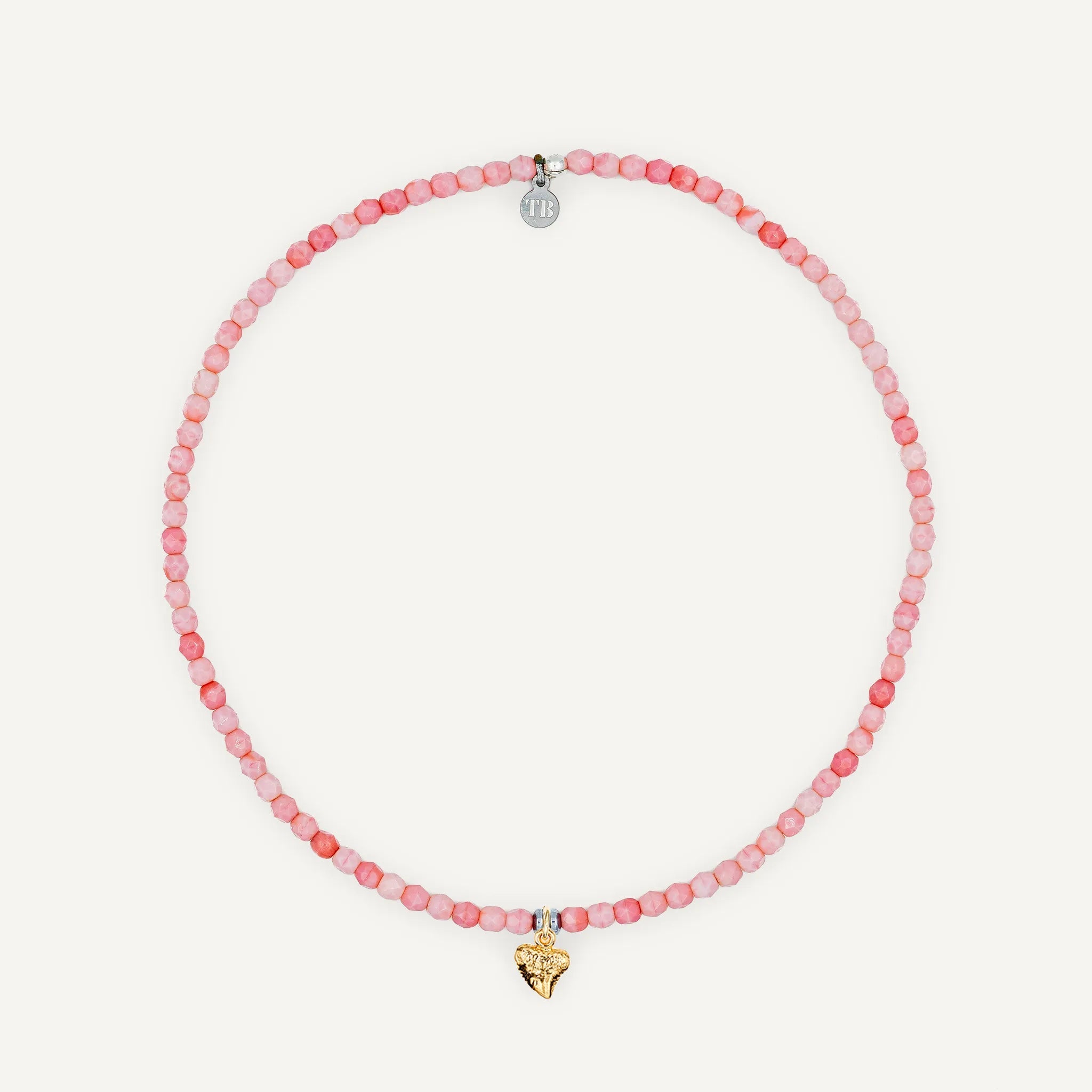 collier / bracelet Ras de cou - Rose - Têtes Blondes