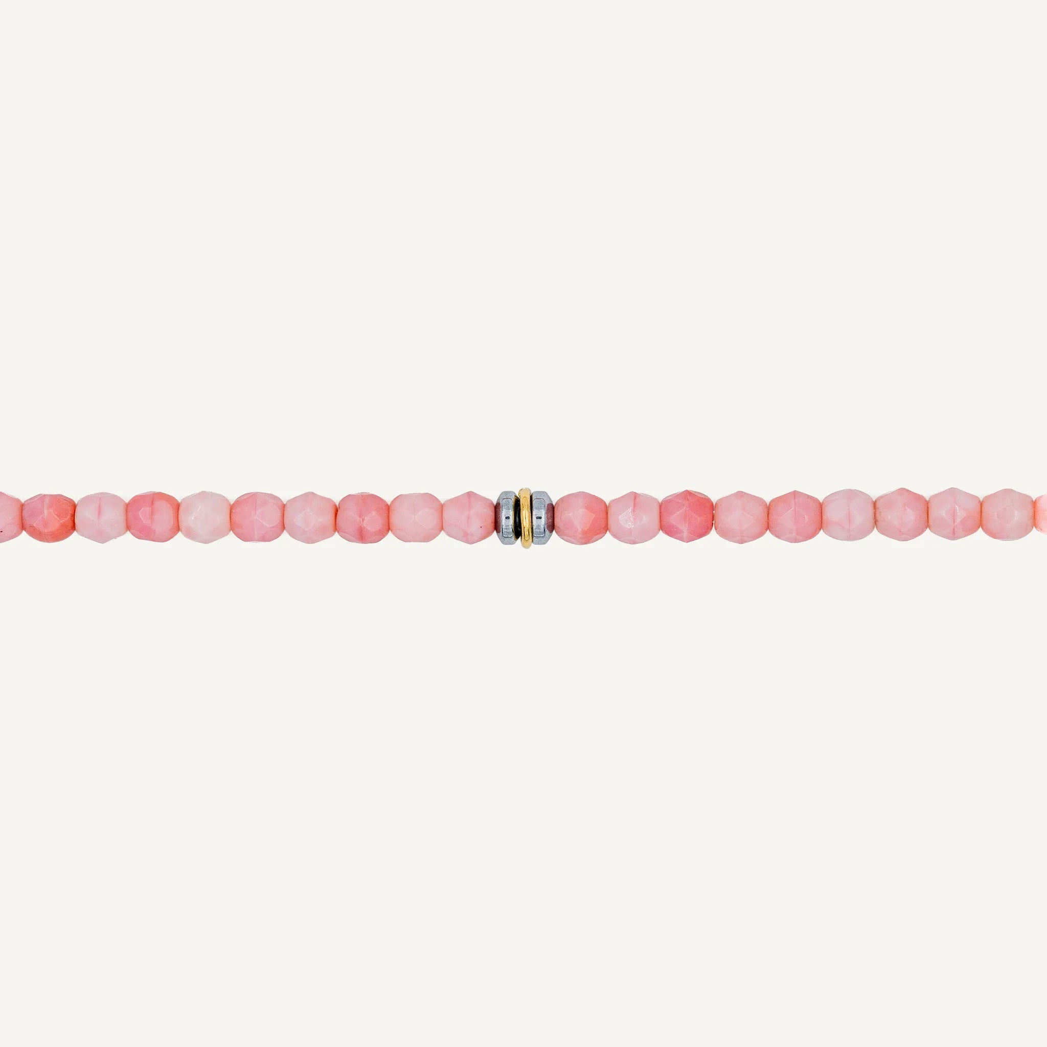 collier / bracelet Ras de cou - Rose - Têtes Blondes