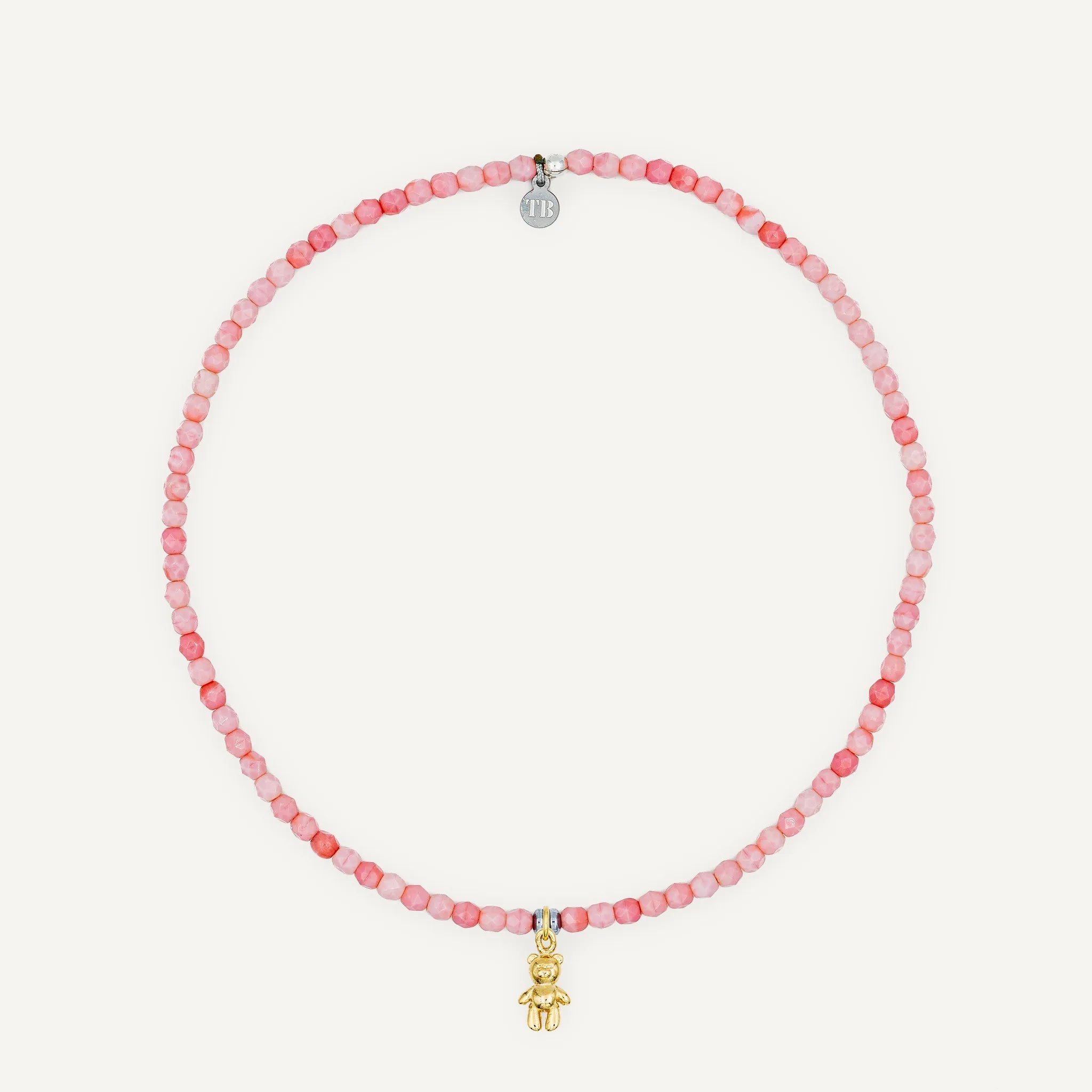 collier / bracelet Ras de cou - Rose - Têtes Blondes
