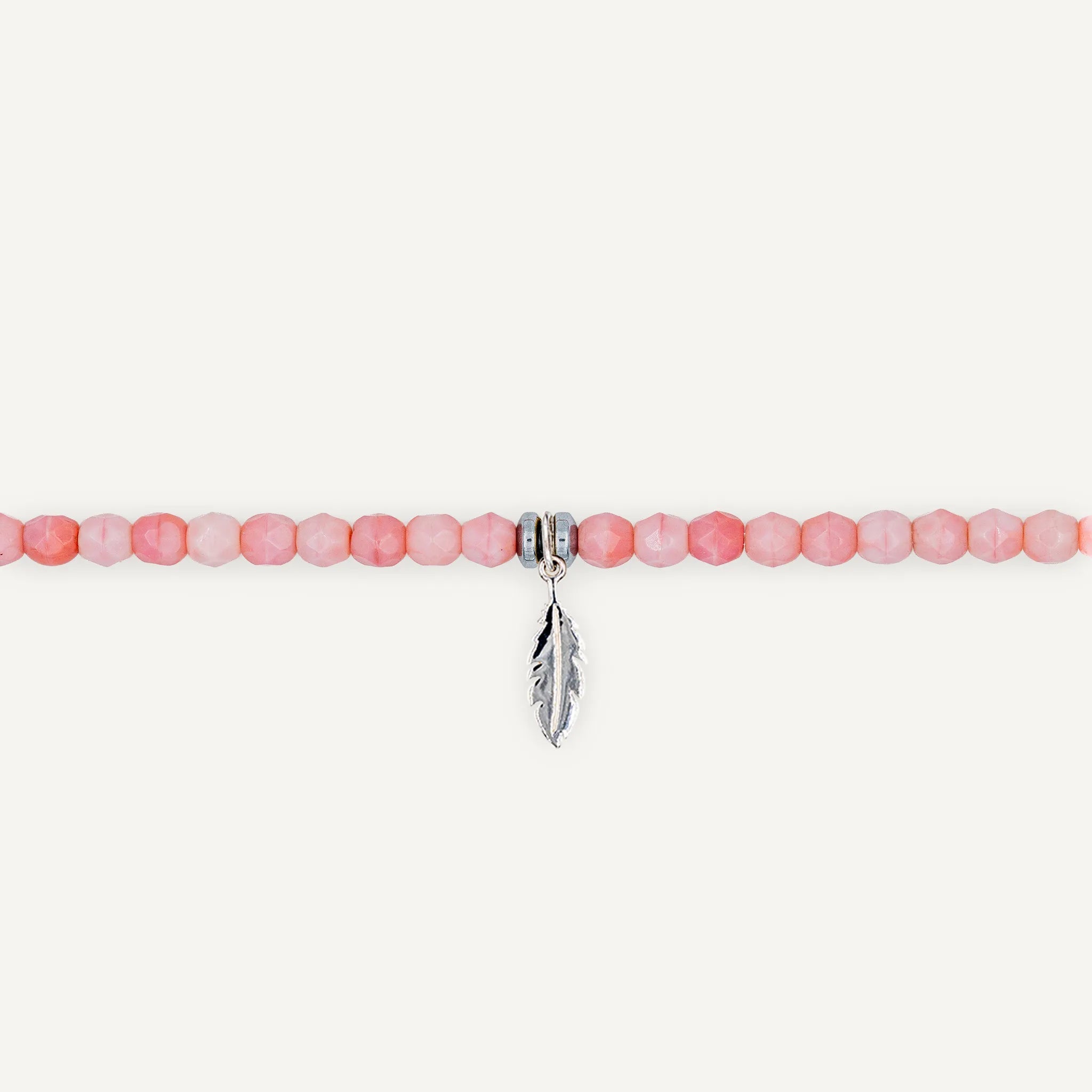 collier / bracelet Ras de cou - Rose - Têtes Blondes