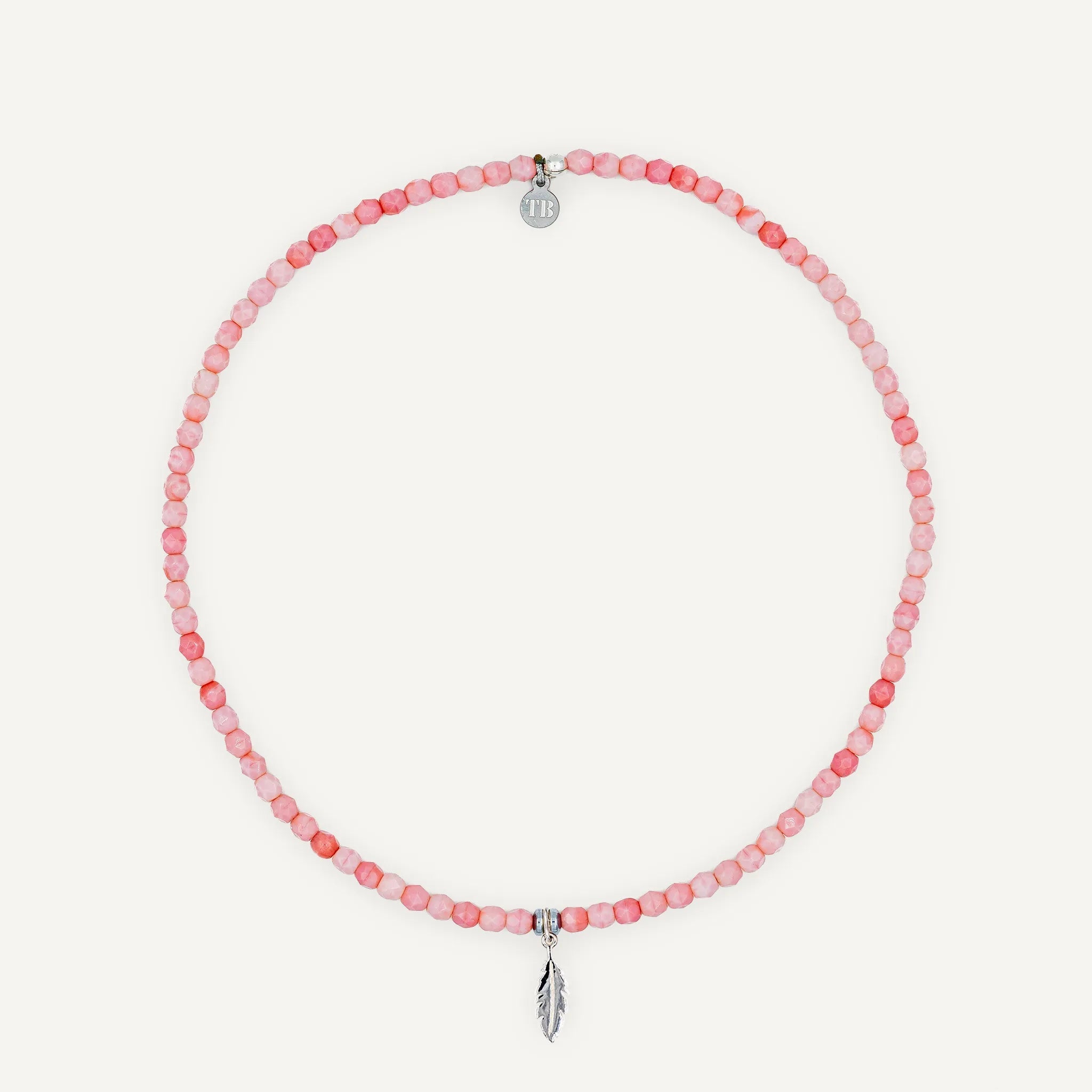 collier / bracelet Ras de cou - Rose - Têtes Blondes