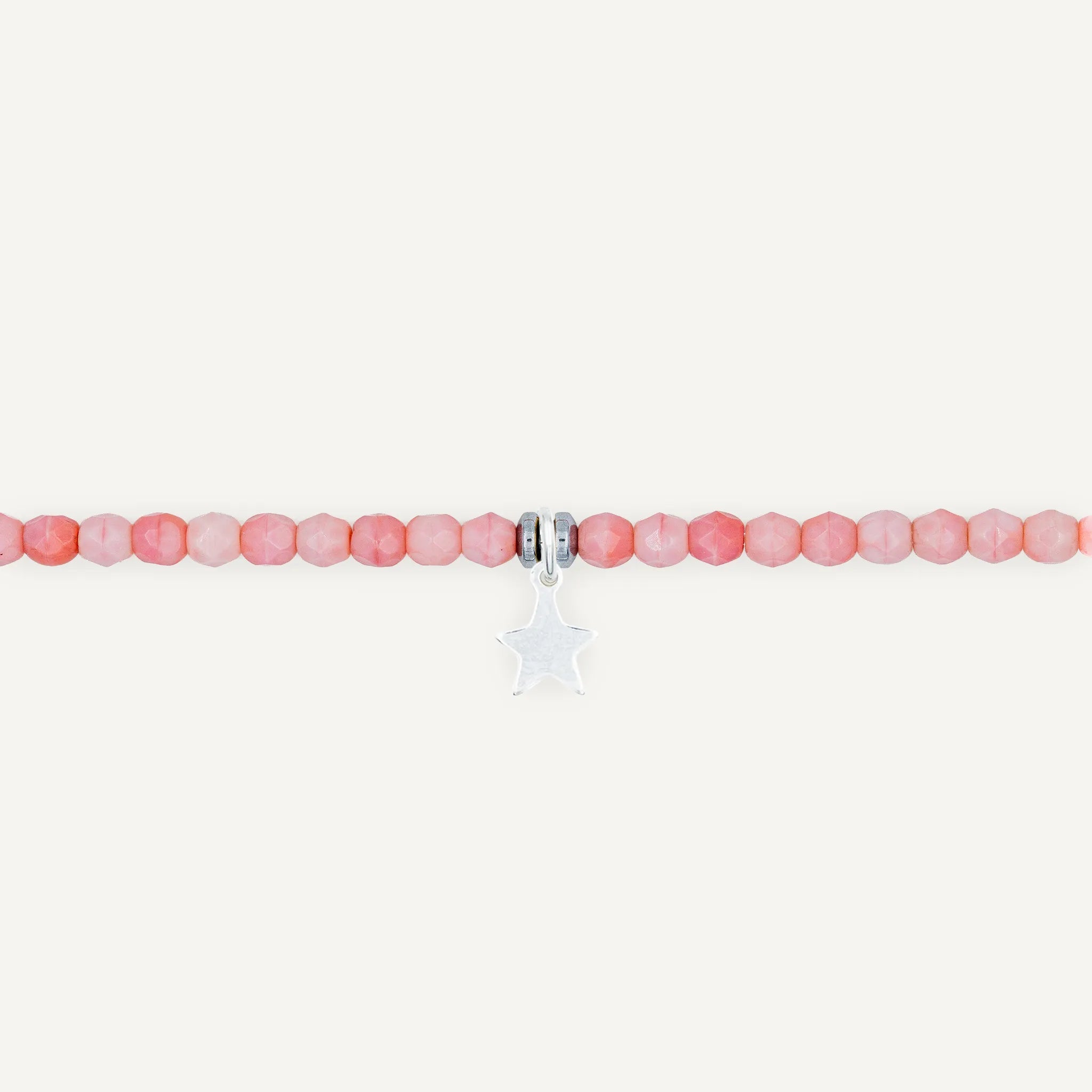 collier / bracelet Ras de cou - Rose - Têtes Blondes