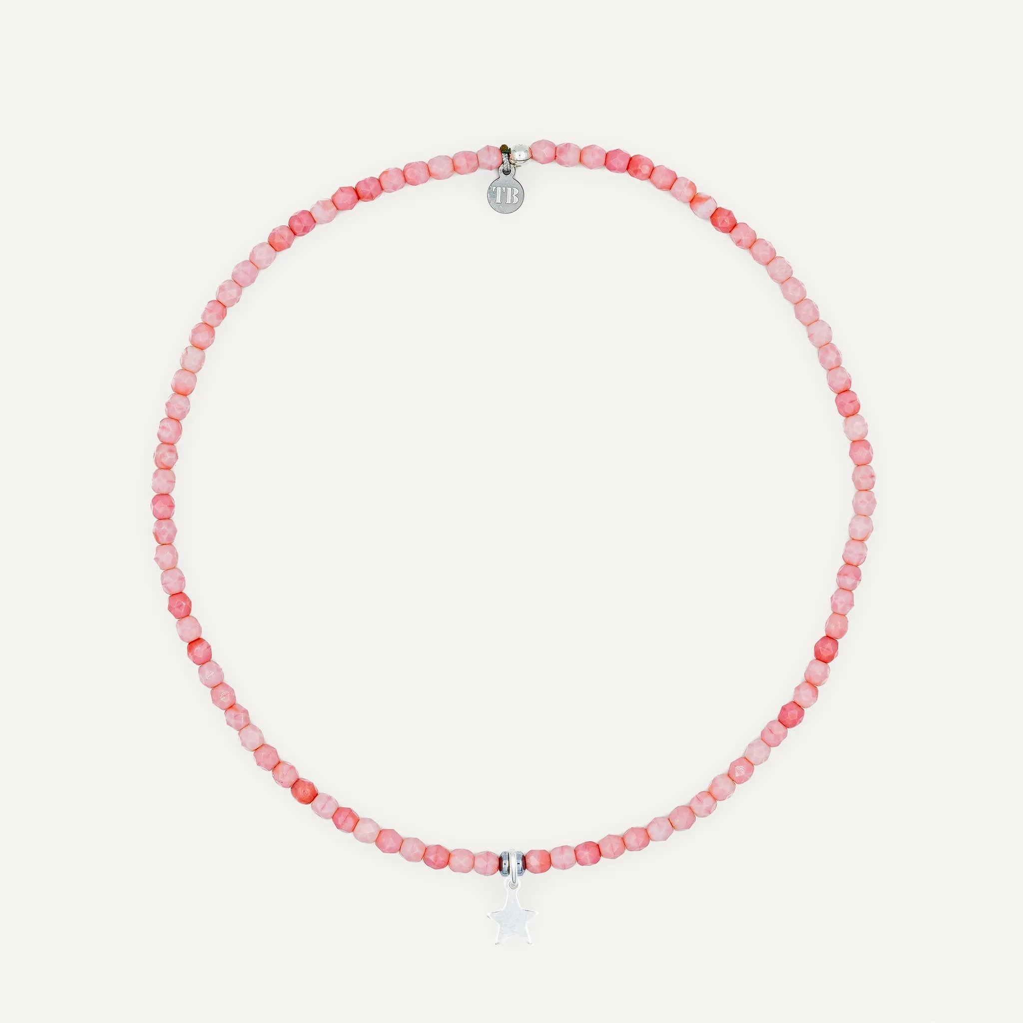 collier / bracelet Ras de cou - Rose - Têtes Blondes