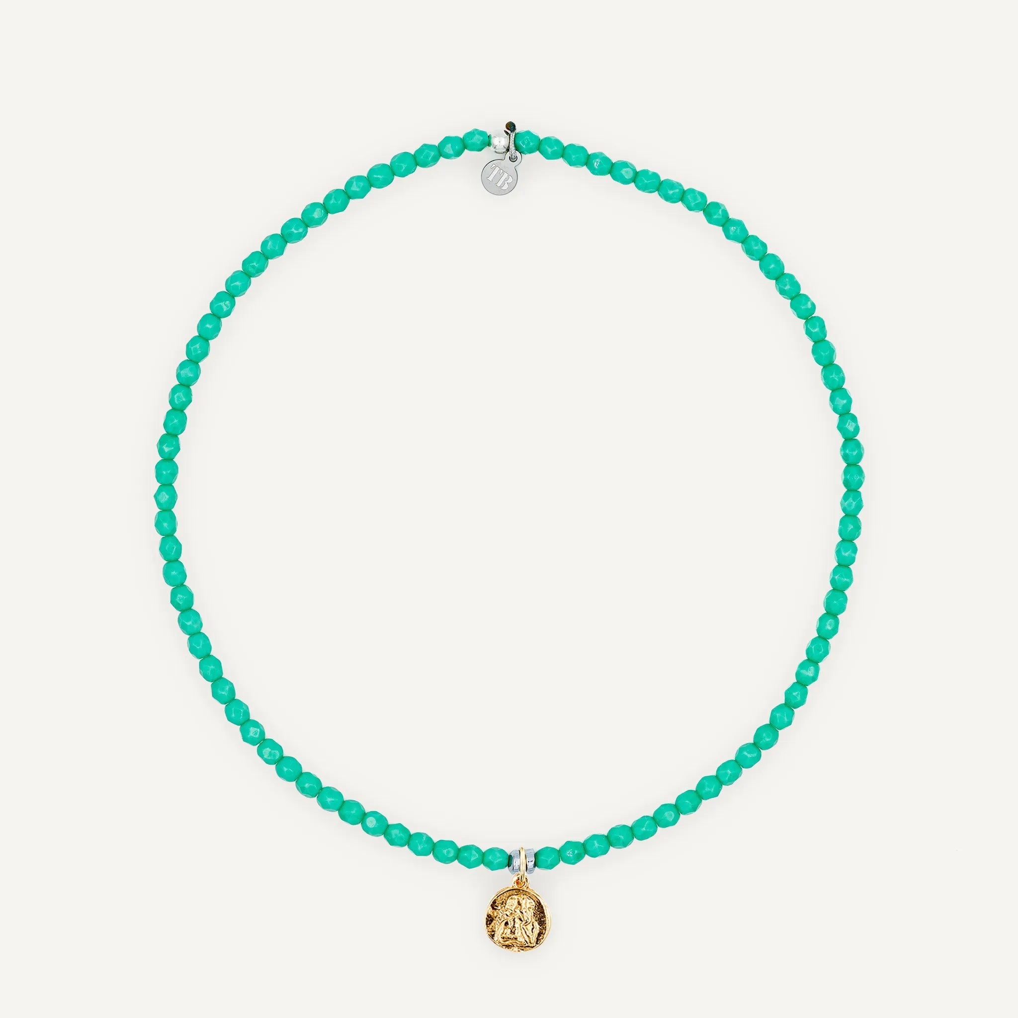 collier / bracelet Ras de cou - Turquoise - Têtes Blondes