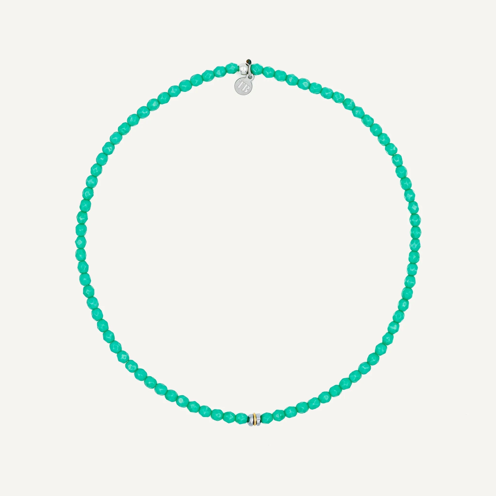 collier / bracelet Ras de cou - Turquoise - Têtes Blondes