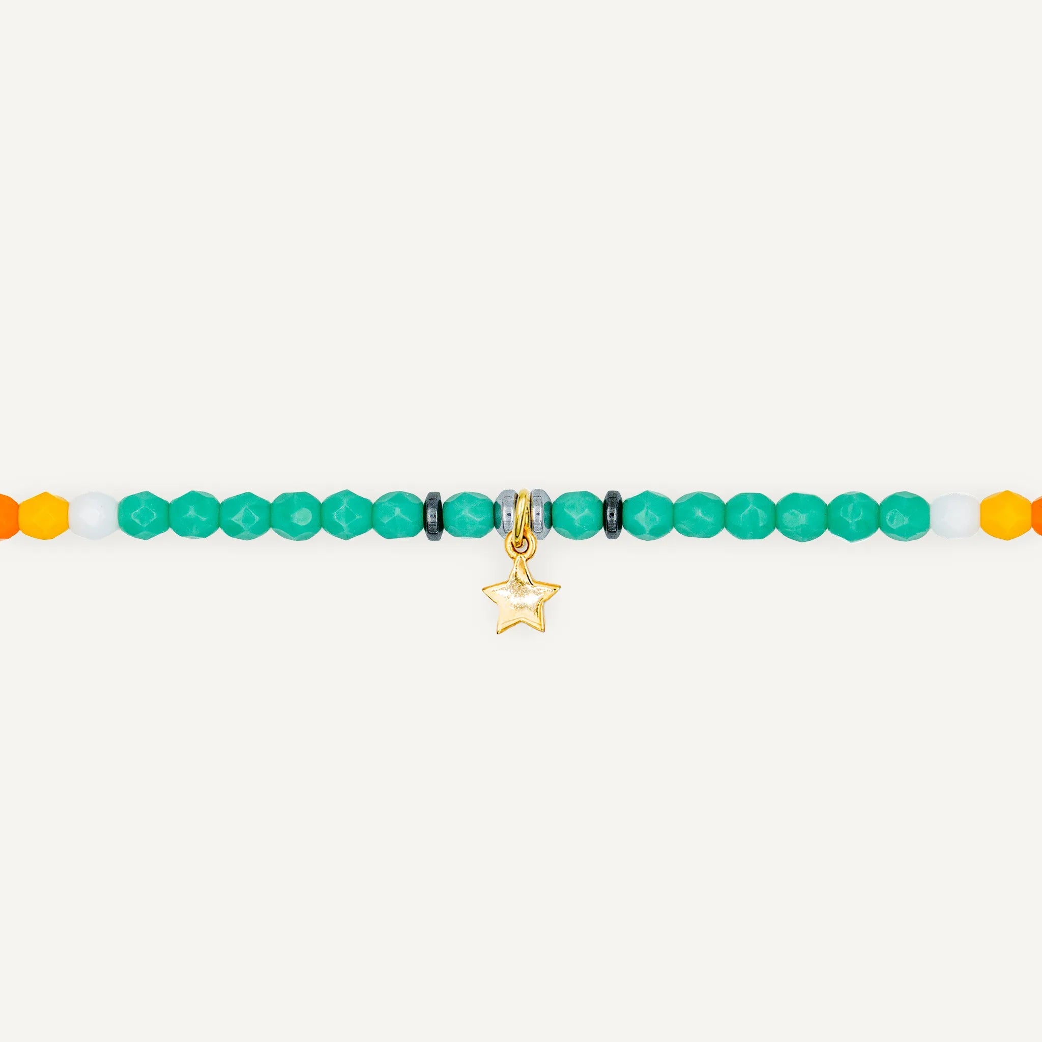 collier / bracelet Ras de cou - Turquoise Apache - Têtes Blondes
