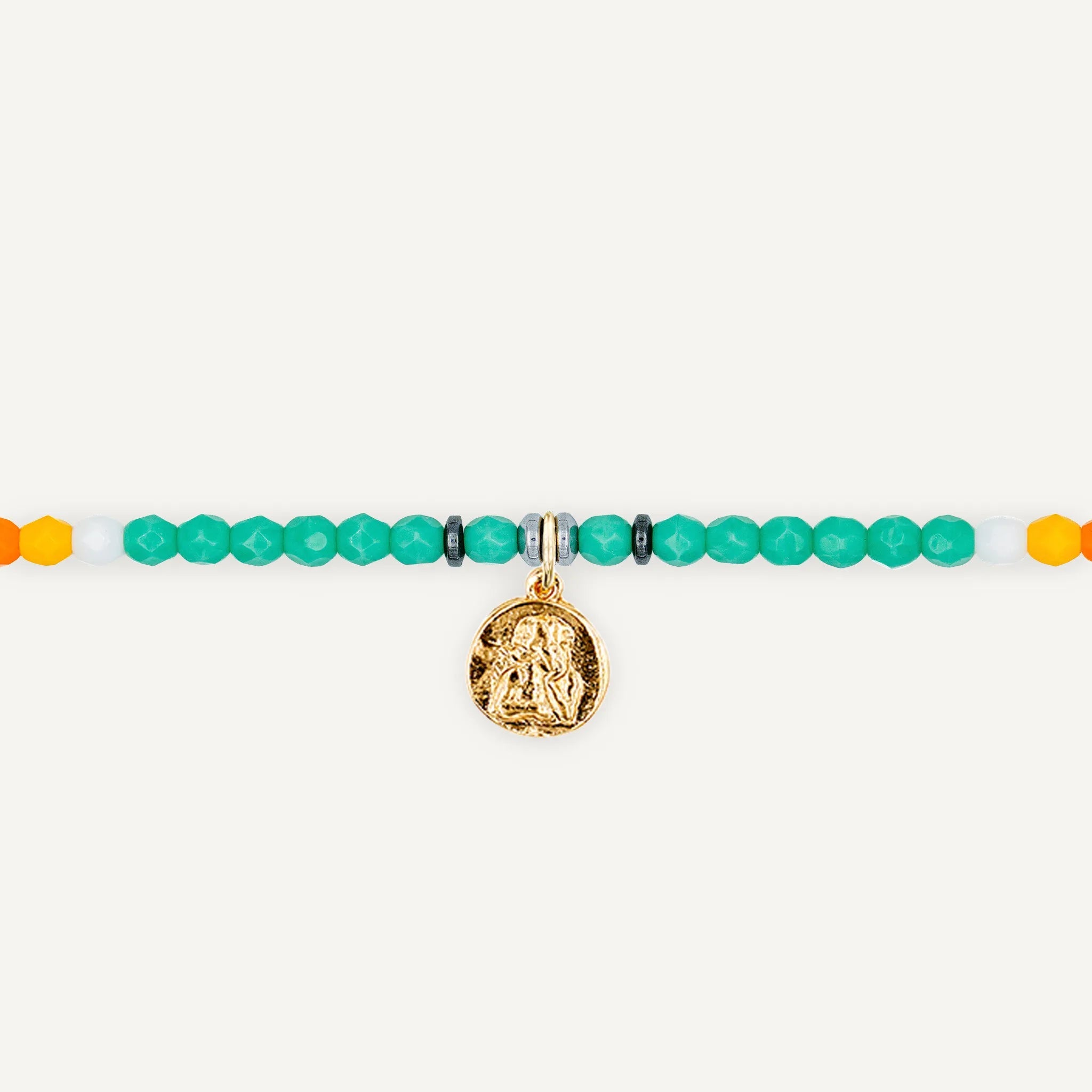 collier / bracelet Ras de cou - Turquoise Apache - Têtes Blondes