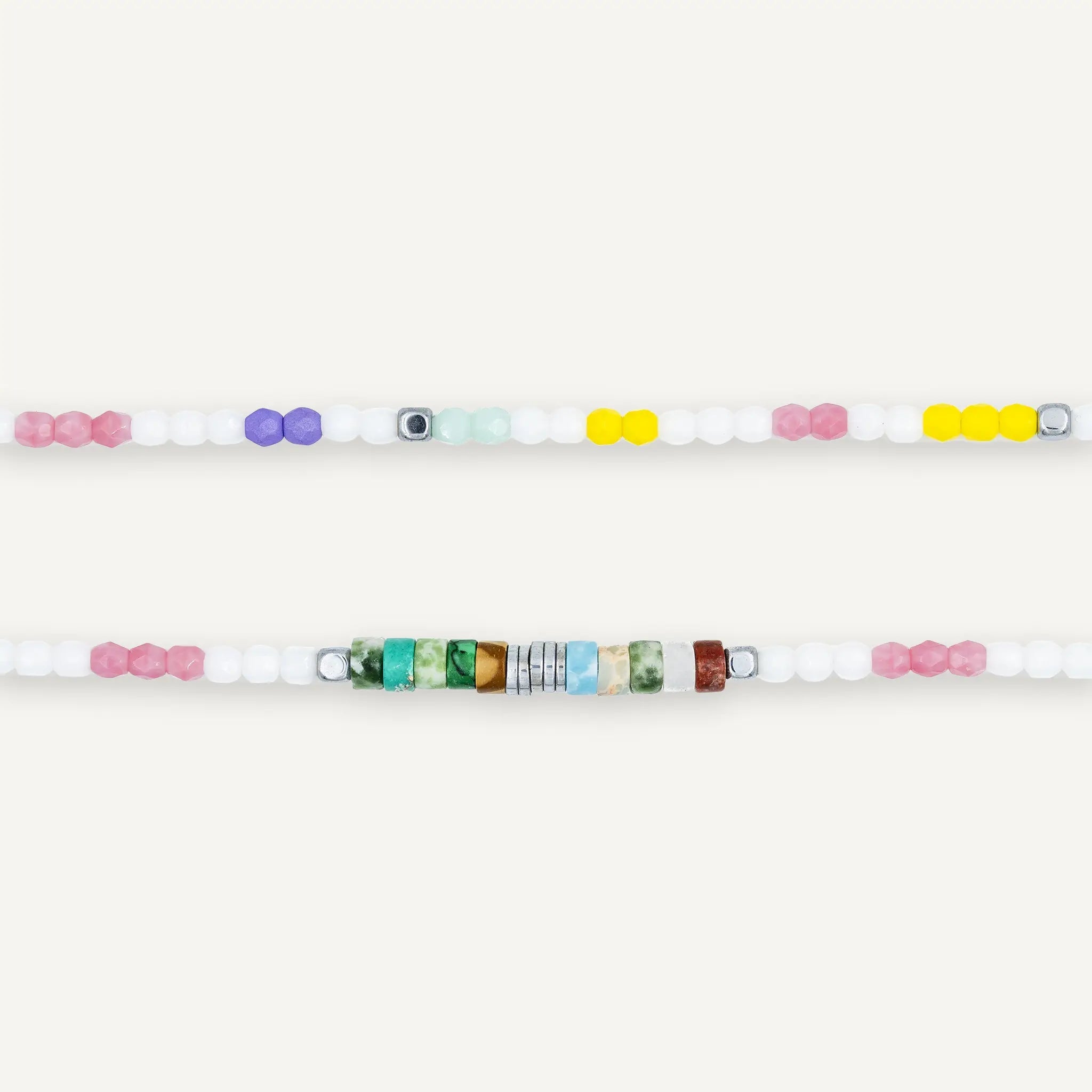 collier / bracelet ROMEO Multico Pastel - Têtes Blondes