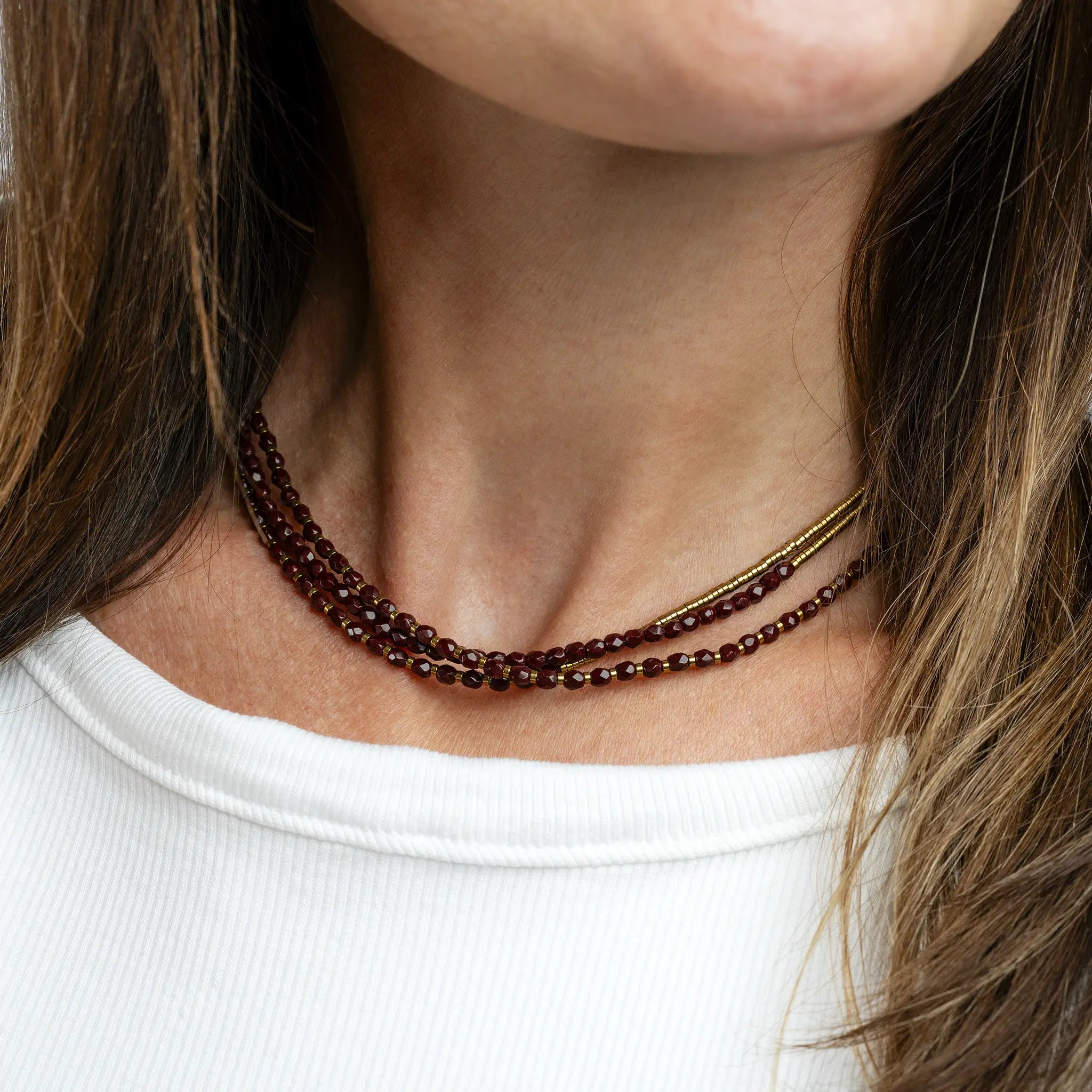 collier / bracelet RUBY - Têtes Blondes