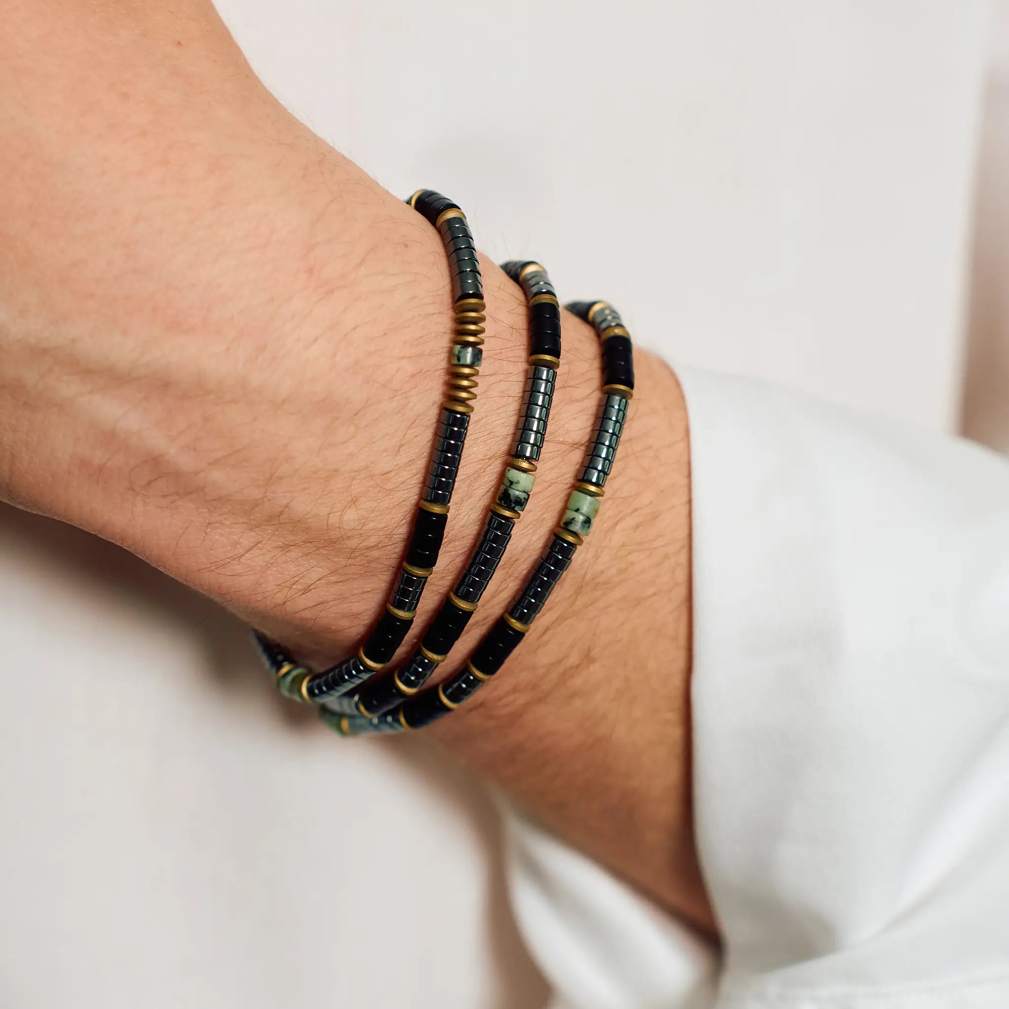 collier / bracelet SAINT VALENTIN - 2 tours - Têtes Blondes