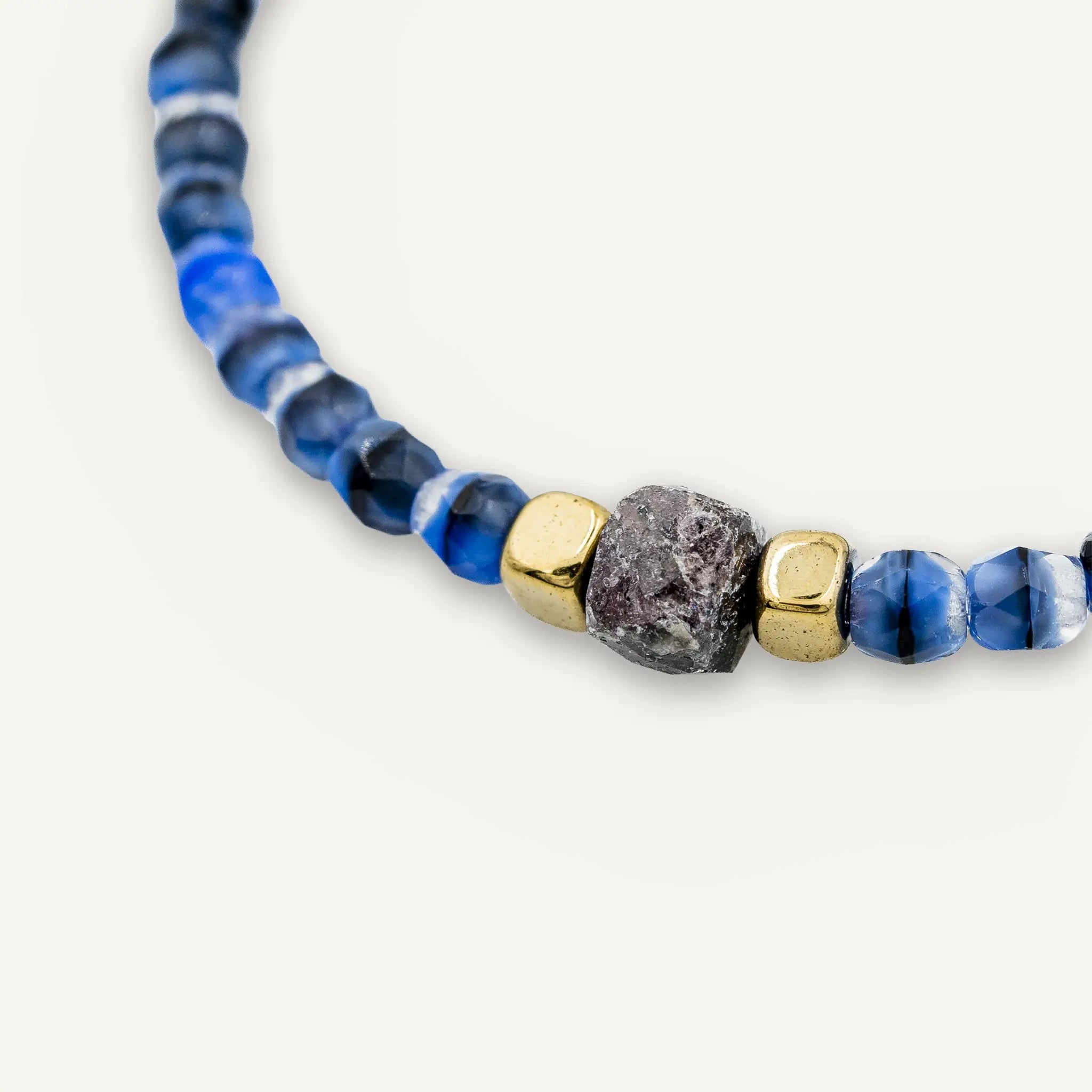 collier / bracelet SEPTEMBRE 1 - Saphir - Têtes Blondes