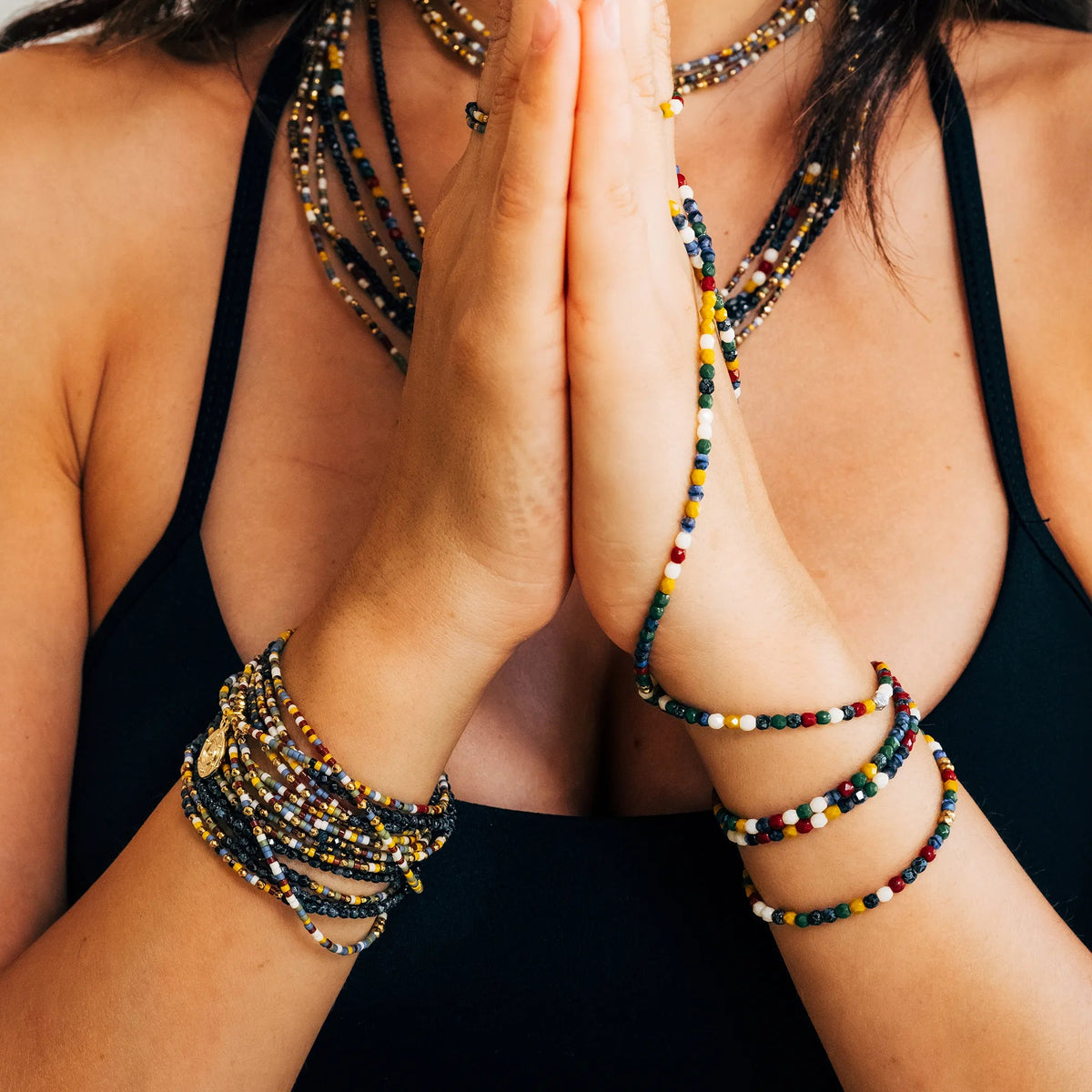 collier / bracelet SEVILLE SLIM 6 - Multicolore - Têtes Blondes