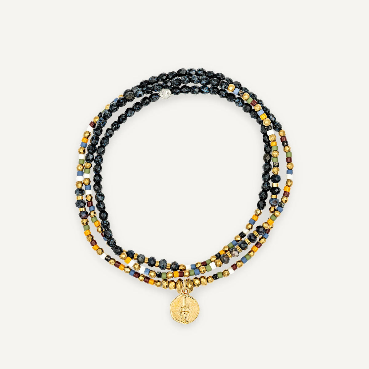 collier / bracelet SIGILS 3 - Noir Rock & Multicolore - Têtes Blondes