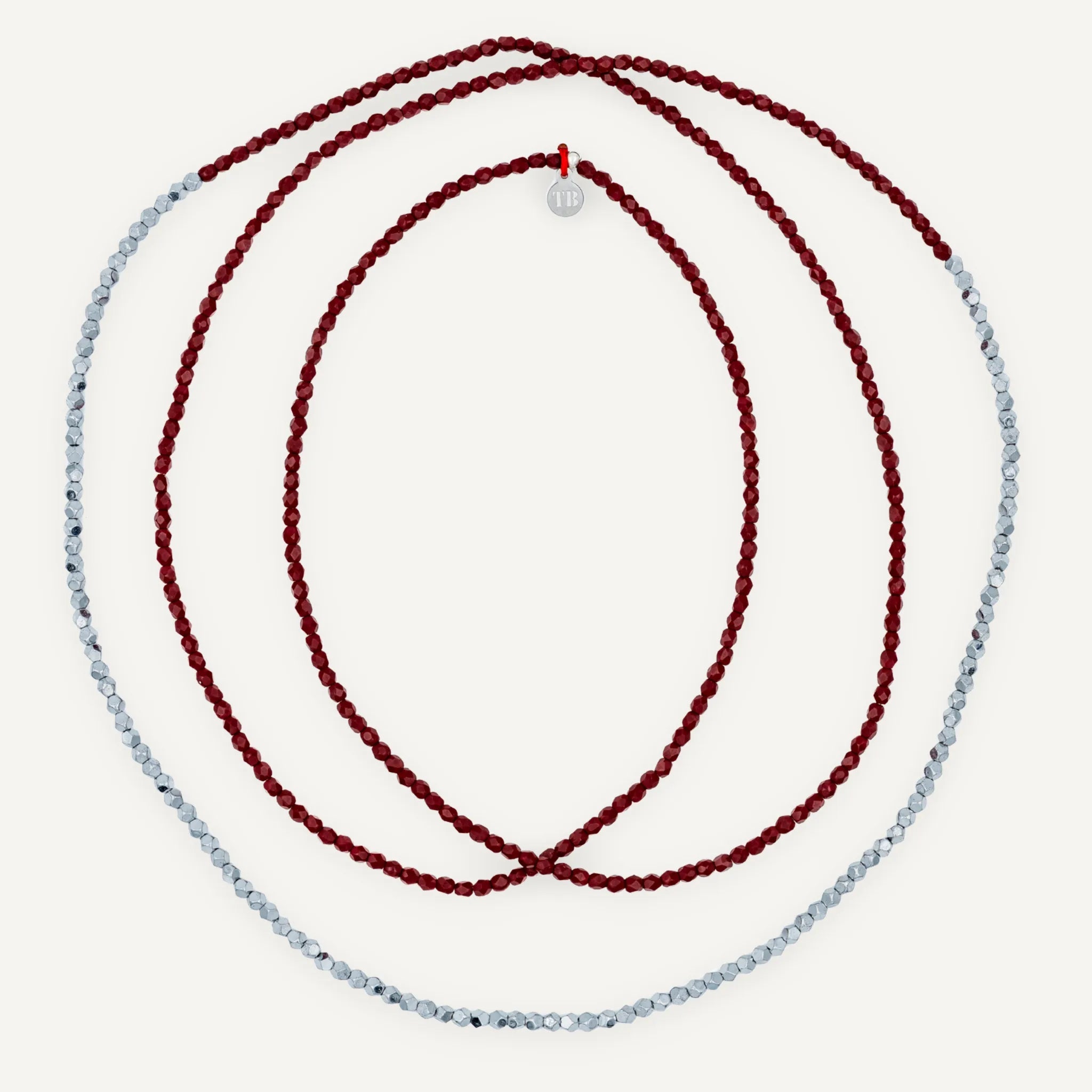 collier / bracelet SILVER BORDEAUX 7 - Têtes Blondes