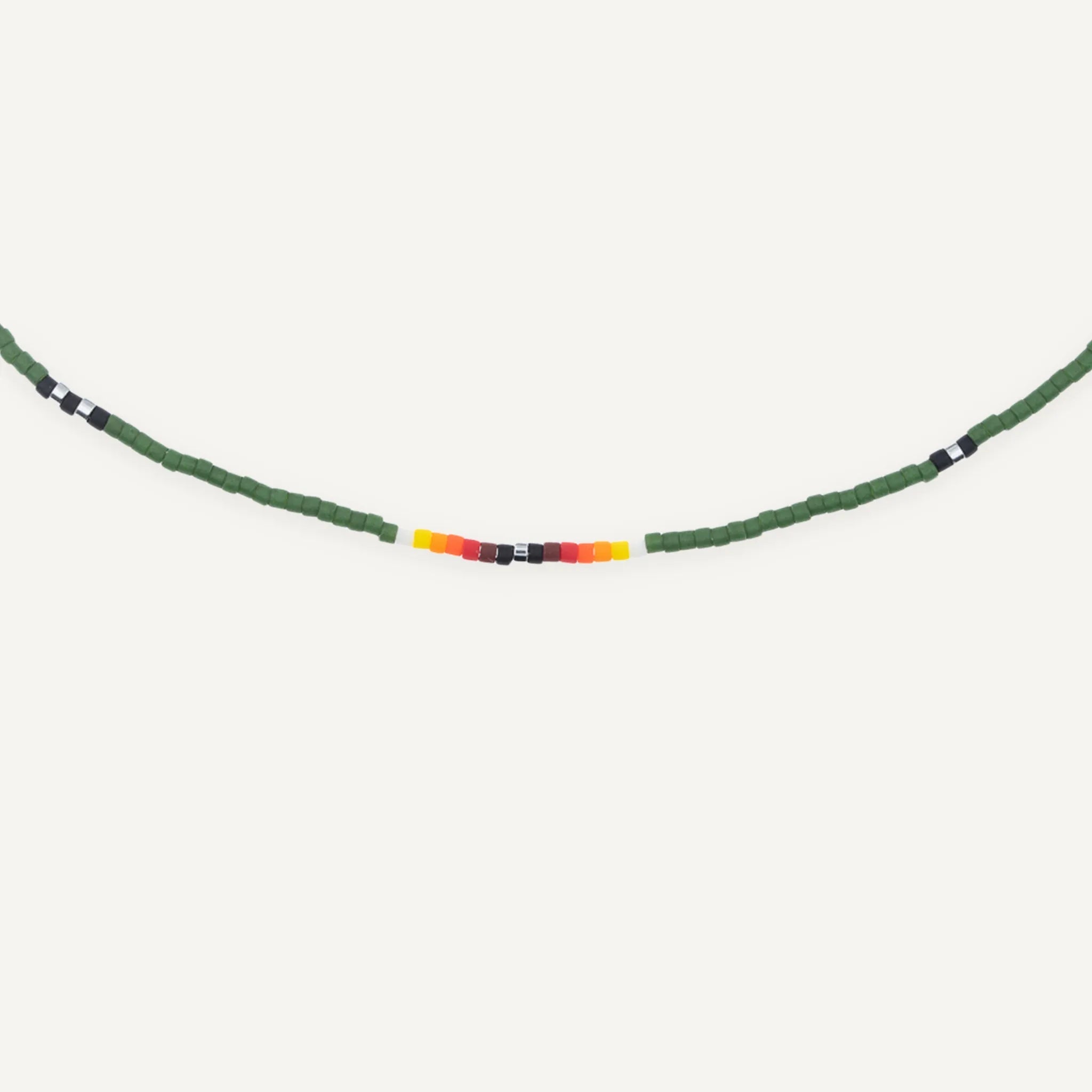 collier / bracelet SLIM APACHE Vert - Têtes Blondes