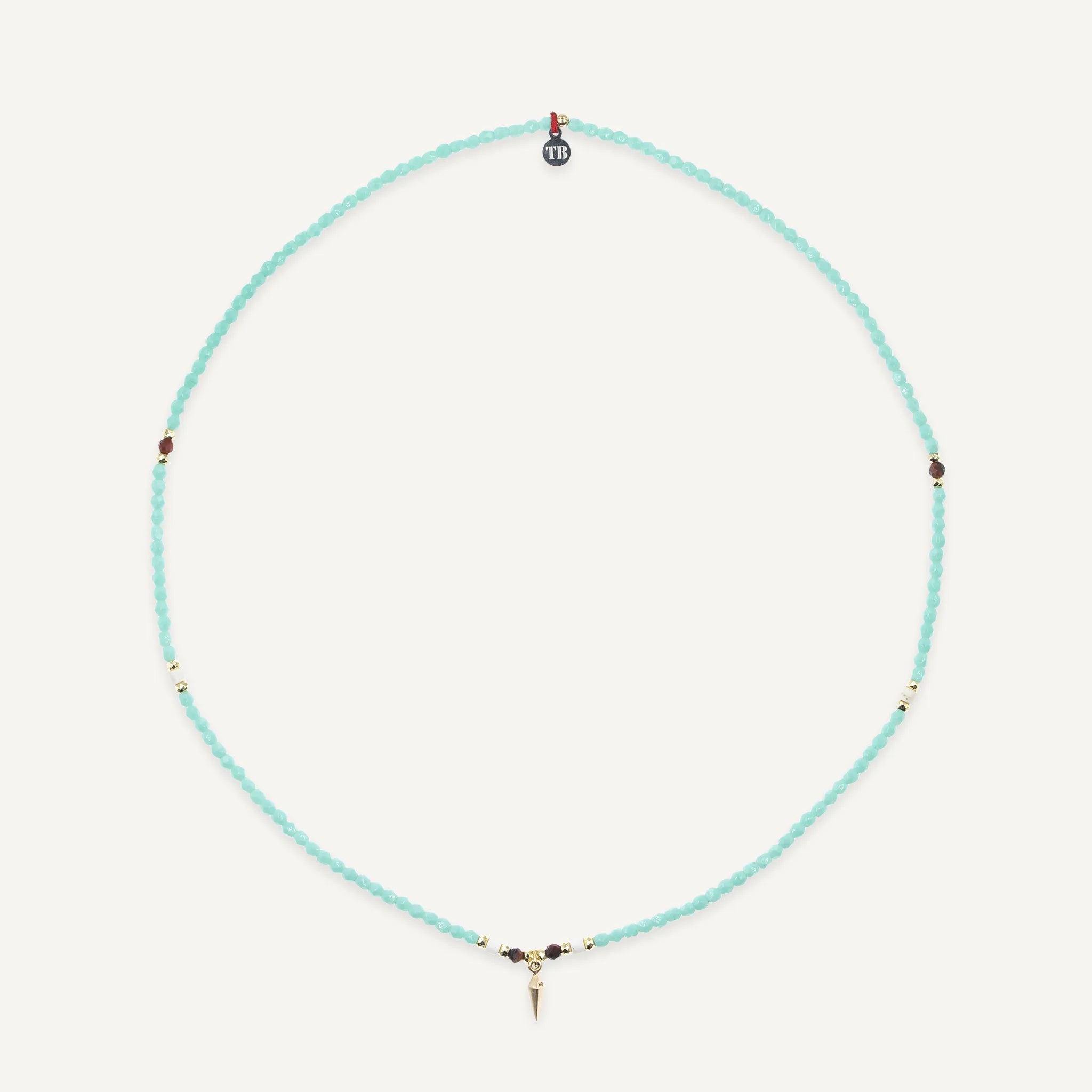 collier / bracelet Spike Gold Turquoise - Têtes Blondes