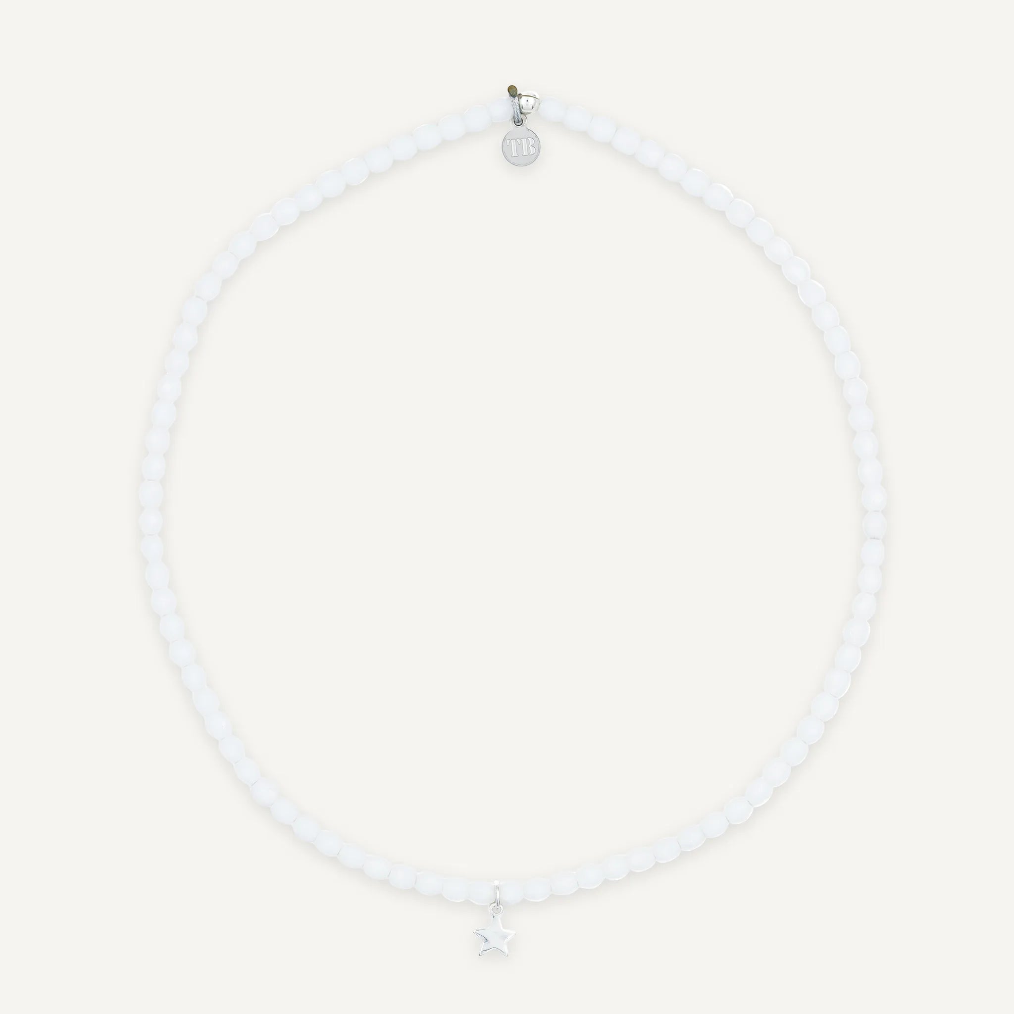 collier / bracelet STAR blanc - Têtes Blondes