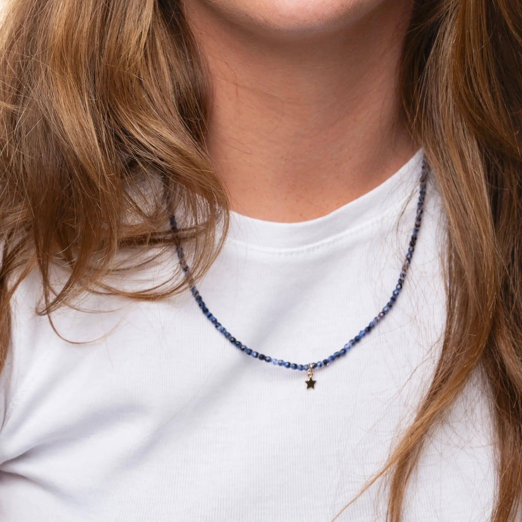 collier / bracelet STAR Gold - Denim - Têtes Blondes