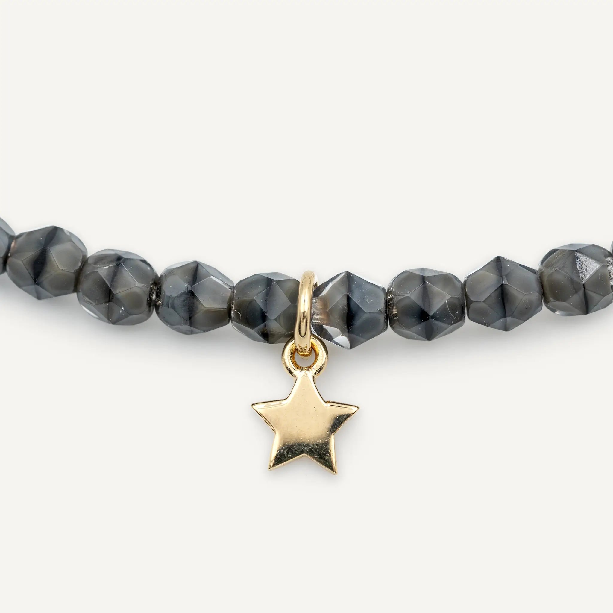collier / bracelet STAR GOLD - Gris Ciment - Têtes Blondes