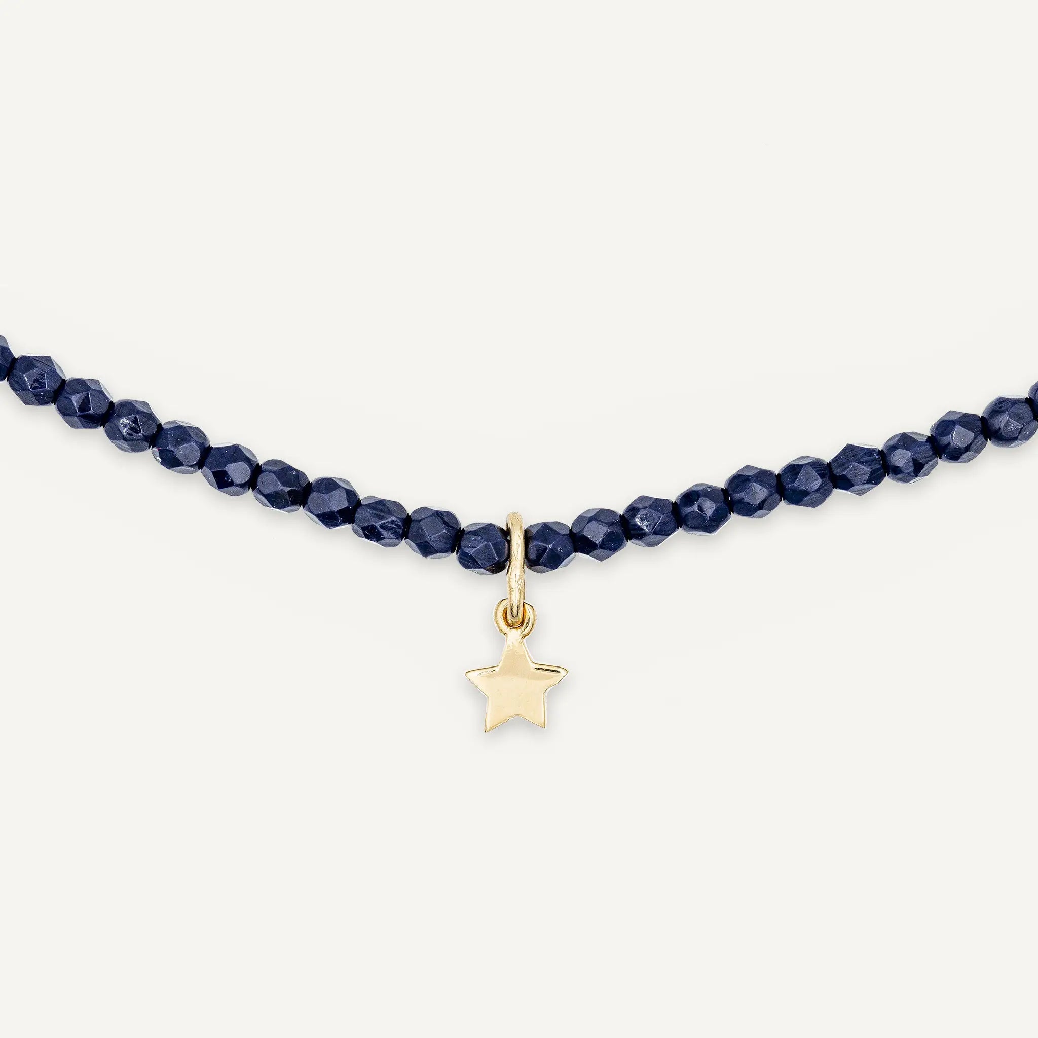 collier / bracelet STAR GOLD - Navy Blue - Têtes Blondes