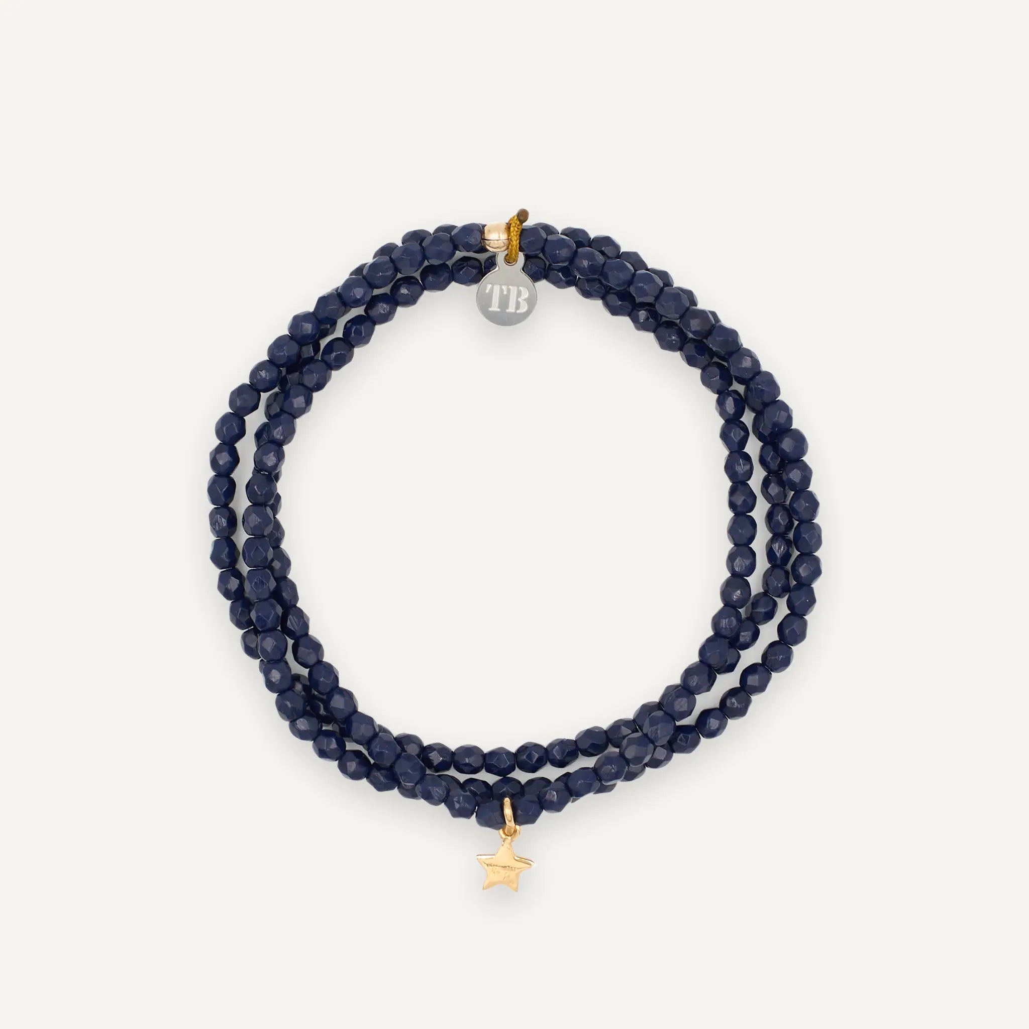 collier / bracelet STAR GOLD - Navy Blue - Têtes Blondes