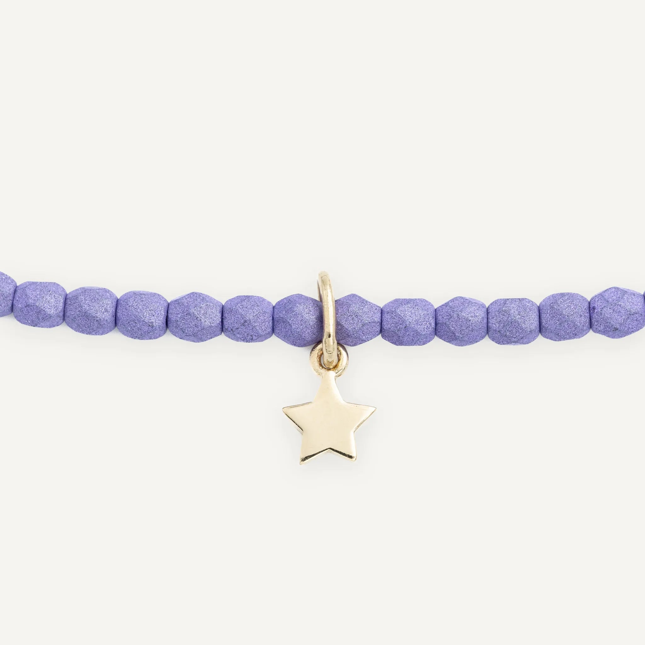 collier / bracelet STAR Gold Purple - Têtes Blondes