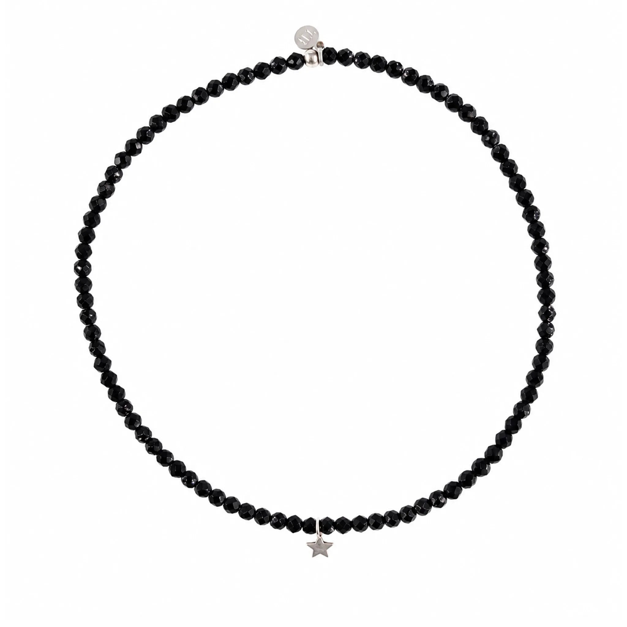 collier / bracelet STAR SILVER - Noir - Têtes Blondes