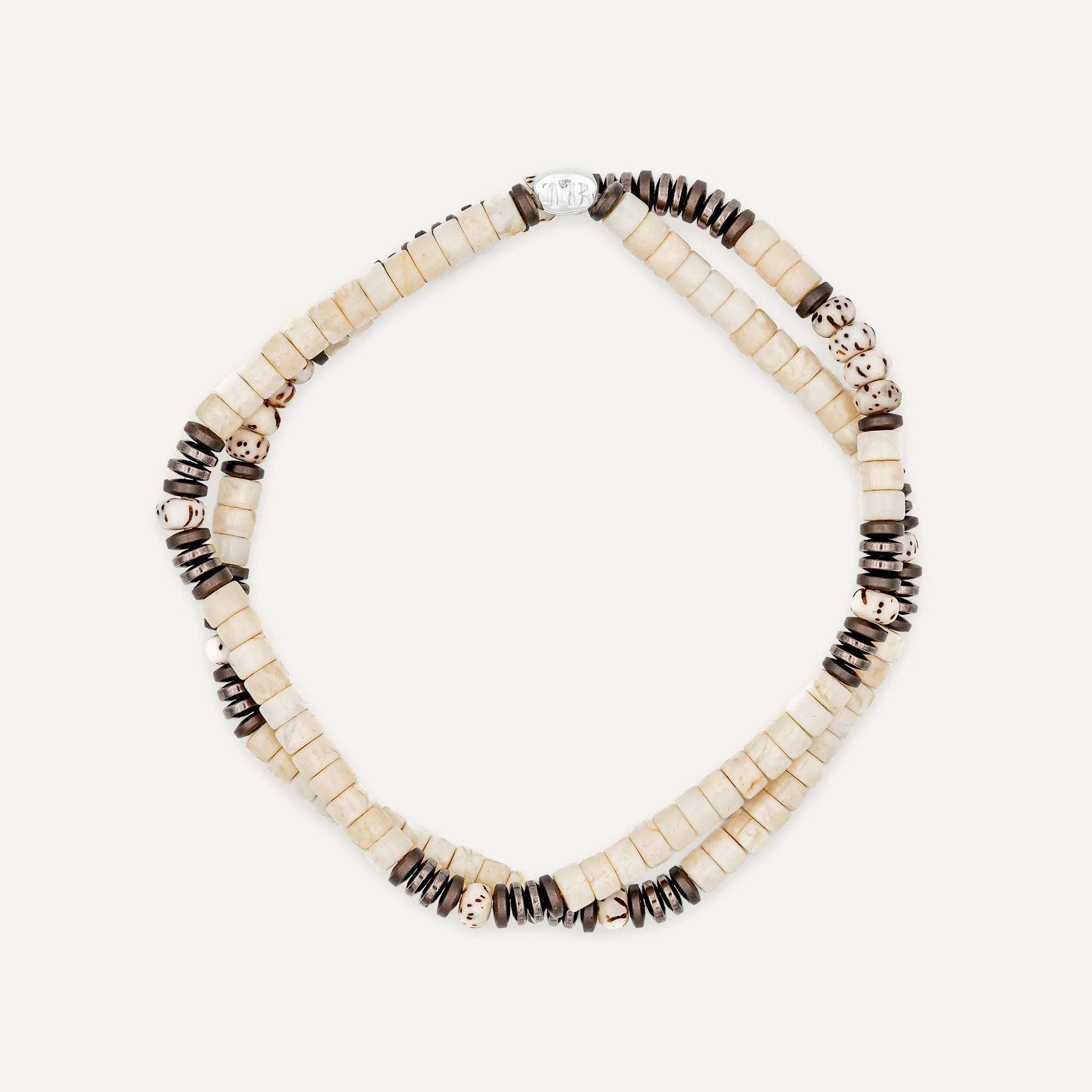 collier / bracelet STONES - Pierre de rivière - Têtes Blondes