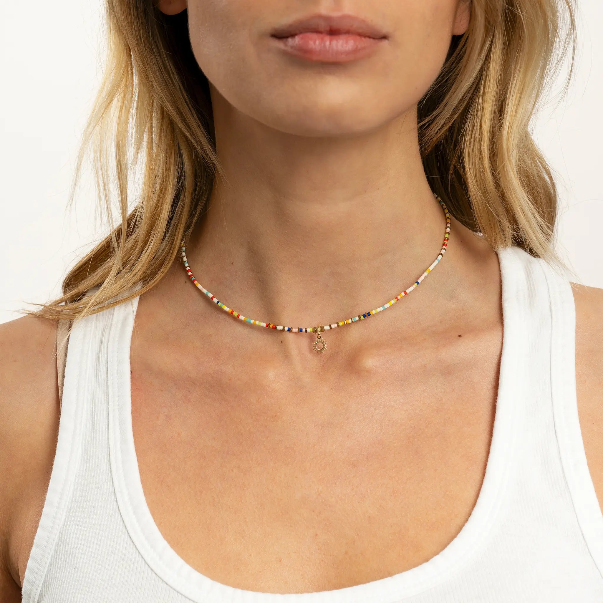 collier / bracelet SUN Gold Multico - Têtes Blondes