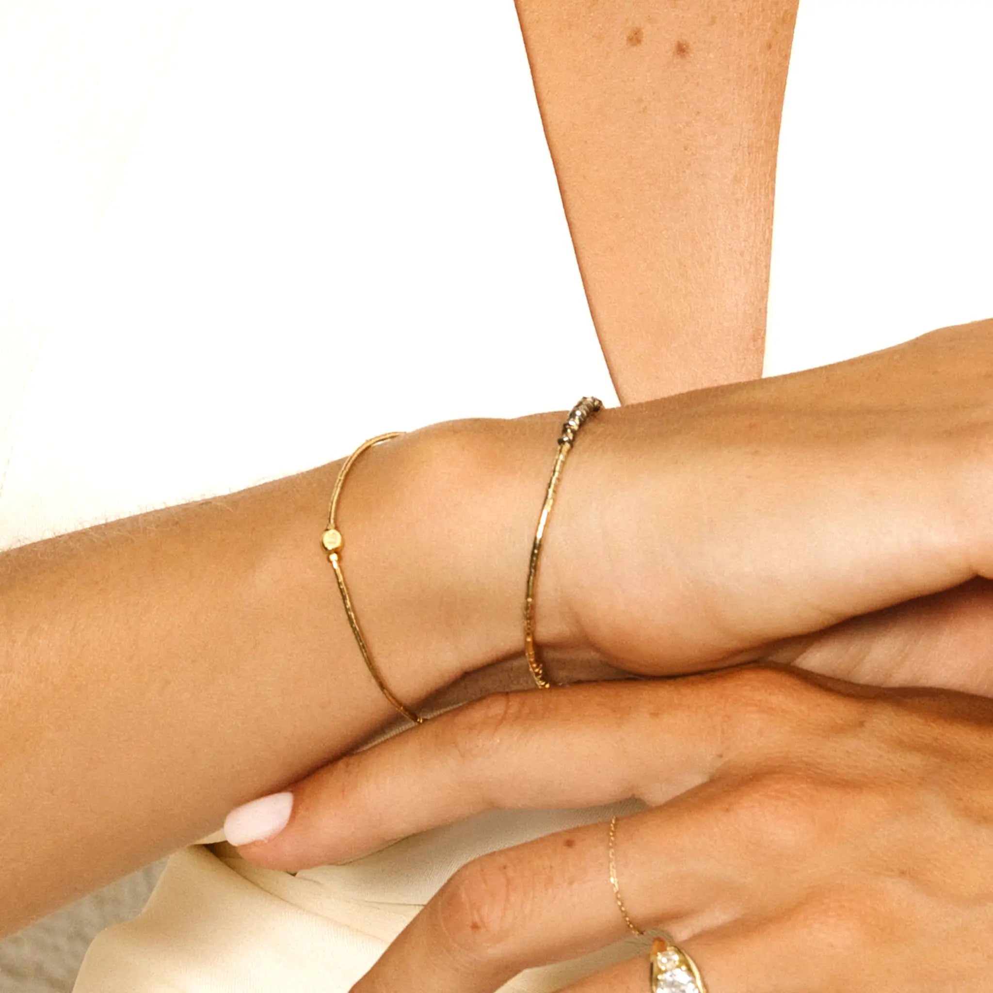 collier / bracelet TESS GOLD 1 - Têtes Blondes