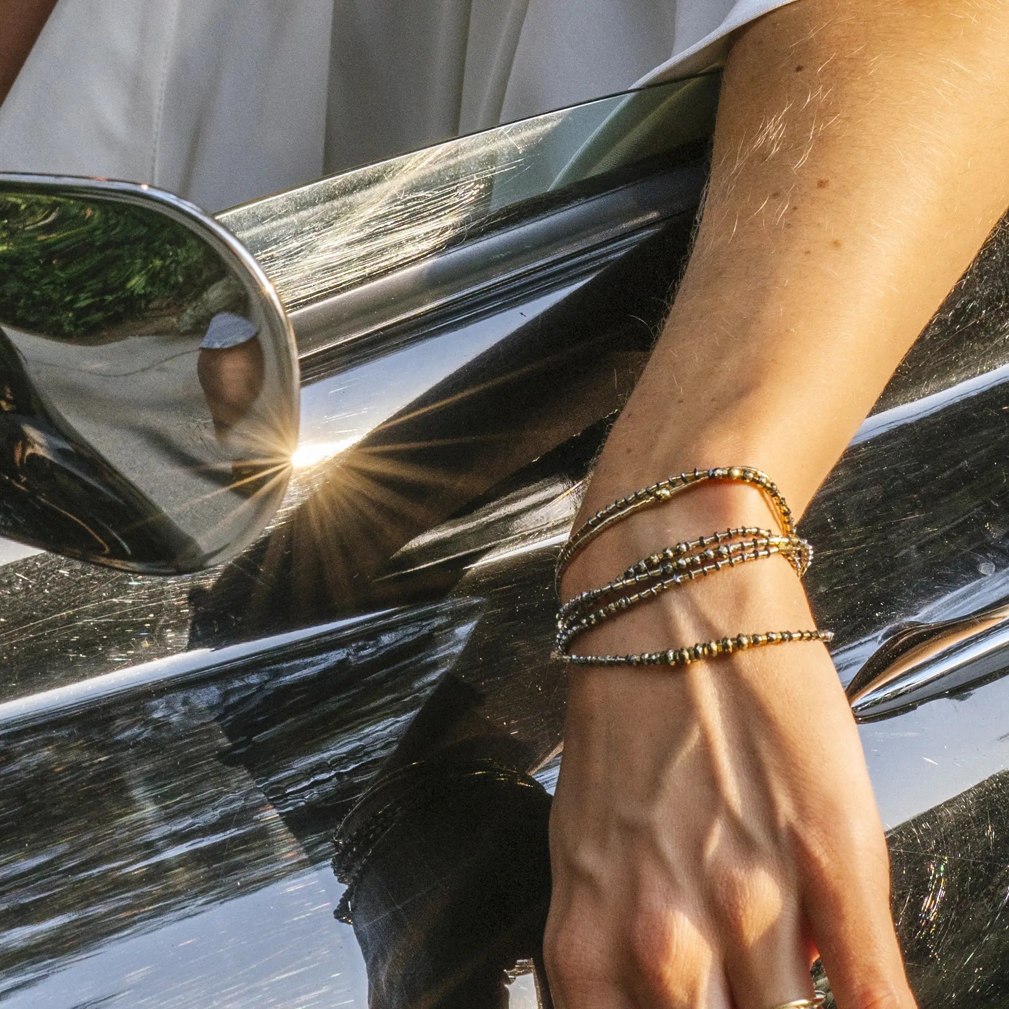 collier / bracelet TESS GOLD 6 - Têtes Blondes