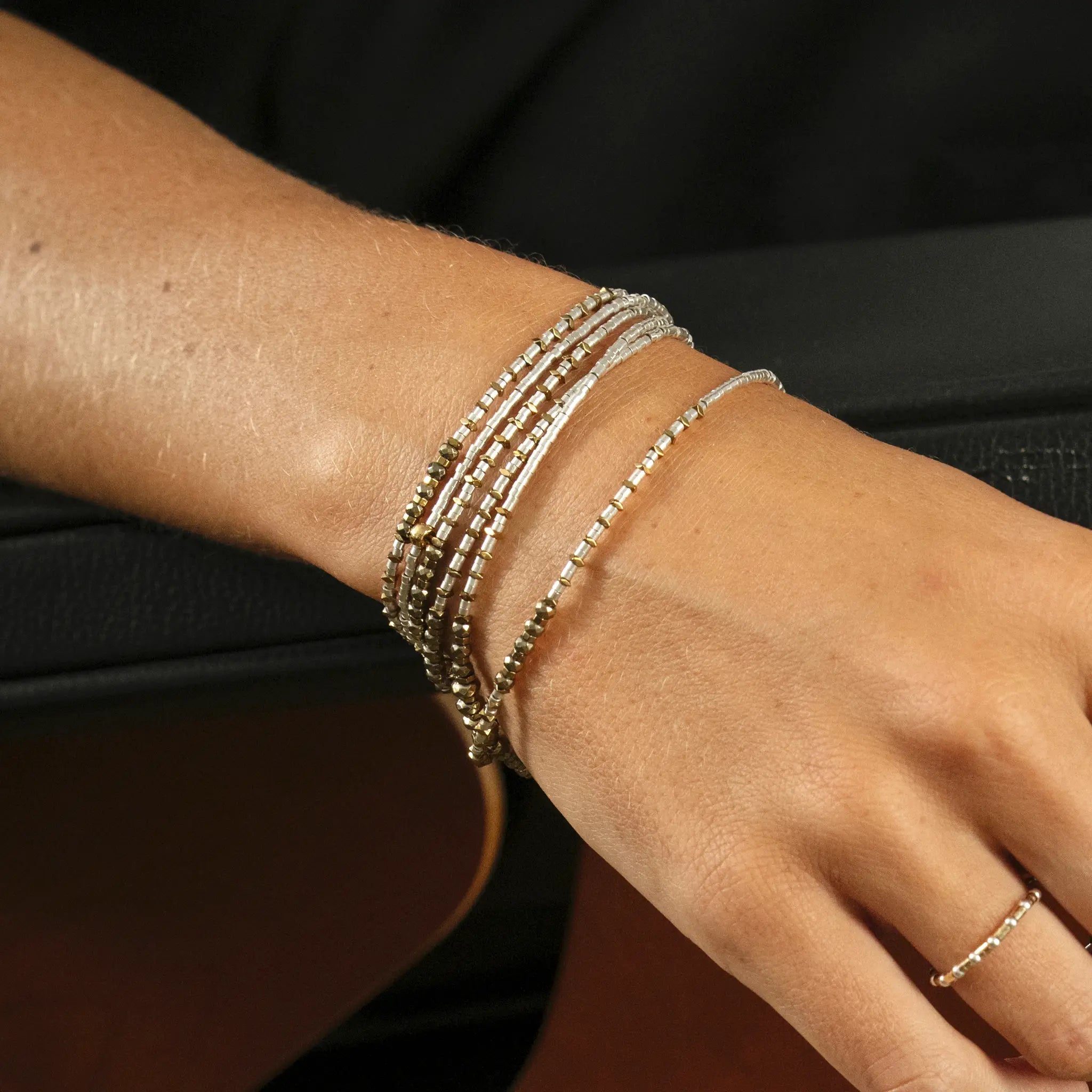 collier / bracelet TESS SILVER 6 - Têtes Blondes