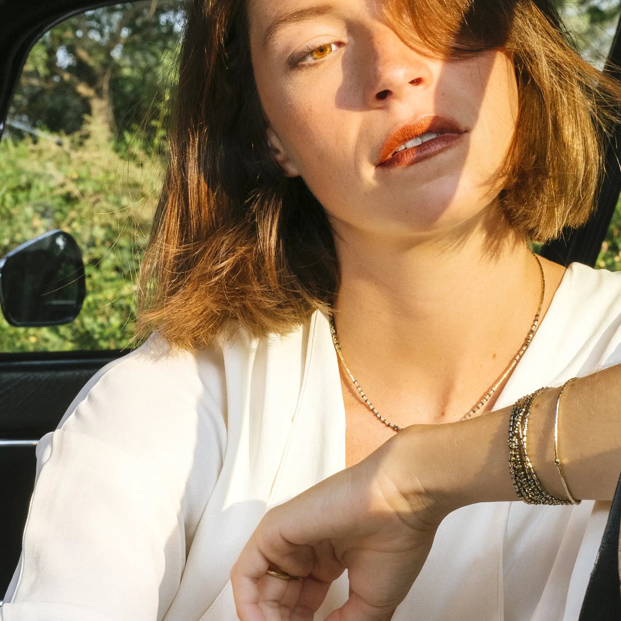 collier / bracelet TESS SILVER - Têtes Blondes