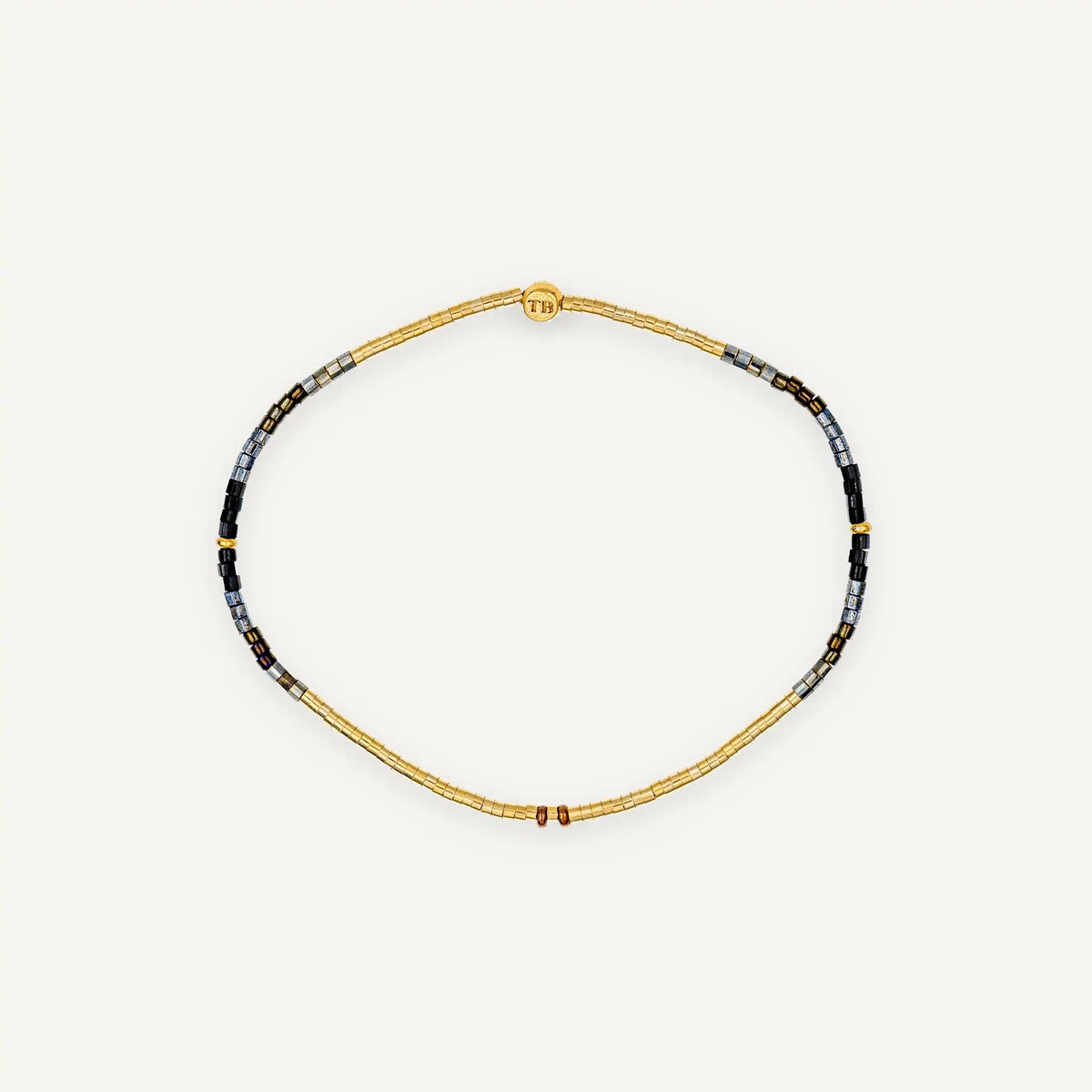collier / bracelet THEA 1 - Noir & Gold - Têtes Blondes
