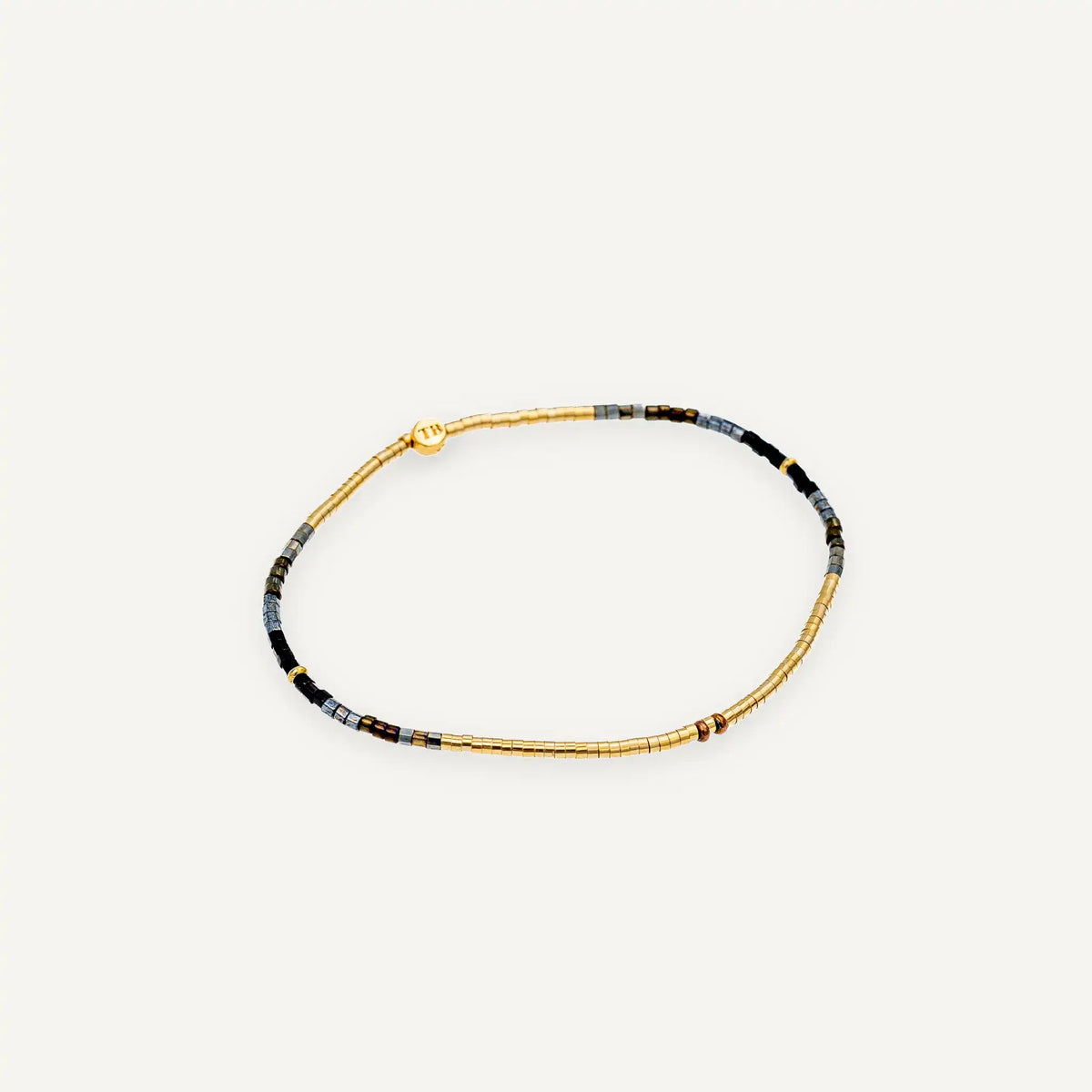 collier / bracelet THEA 1 - Noir & Gold - Têtes Blondes