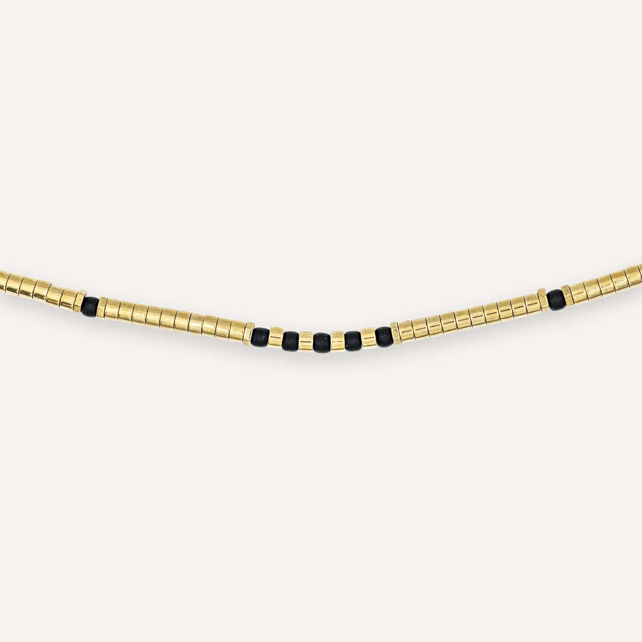 collier / bracelet TONI 3 - Hématite Gold - Têtes Blondes