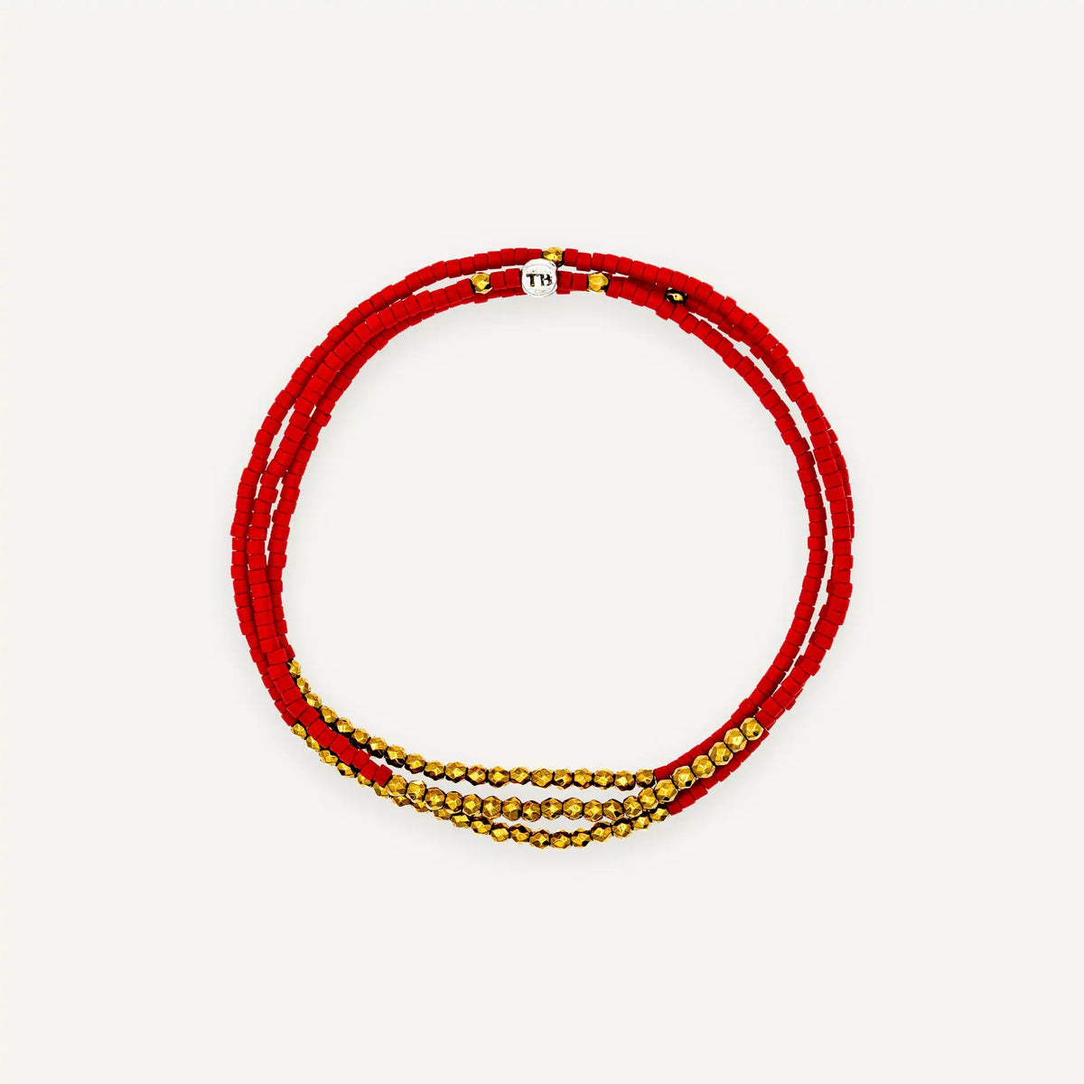 collier / bracelet TONY SLIM 3 - Rouge - Têtes Blondes